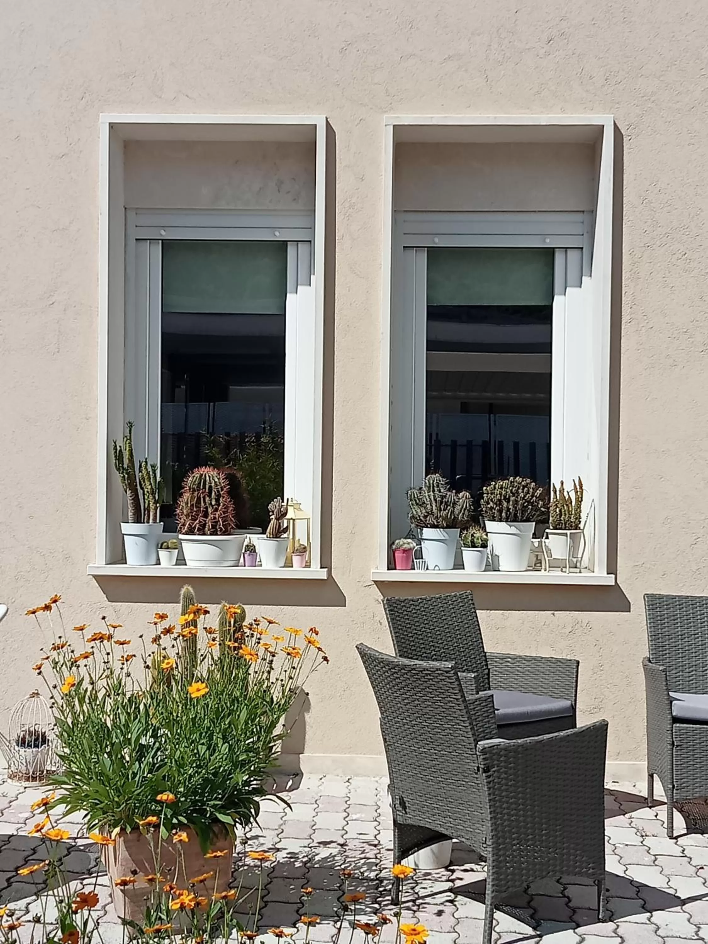 Patio in Hotel Porta Rivera