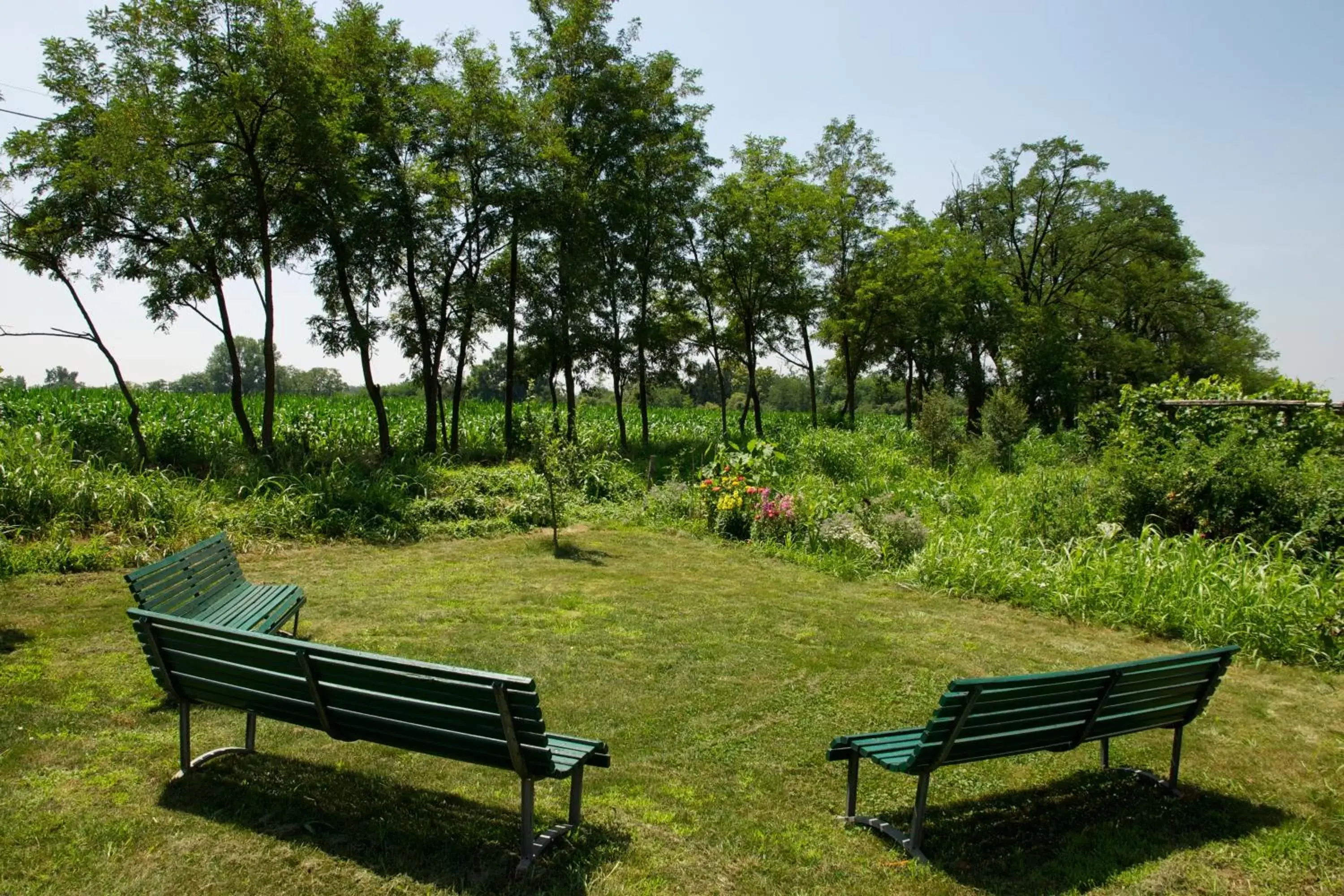 Area and facilities, Garden in Cascina delle Mele