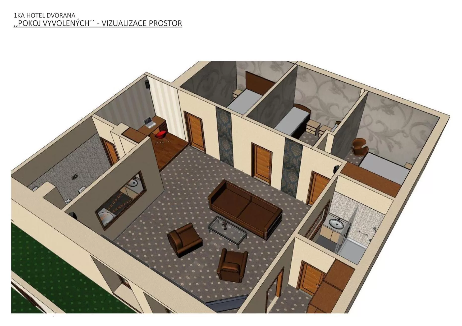 Floor plan in Hotel Dvorana