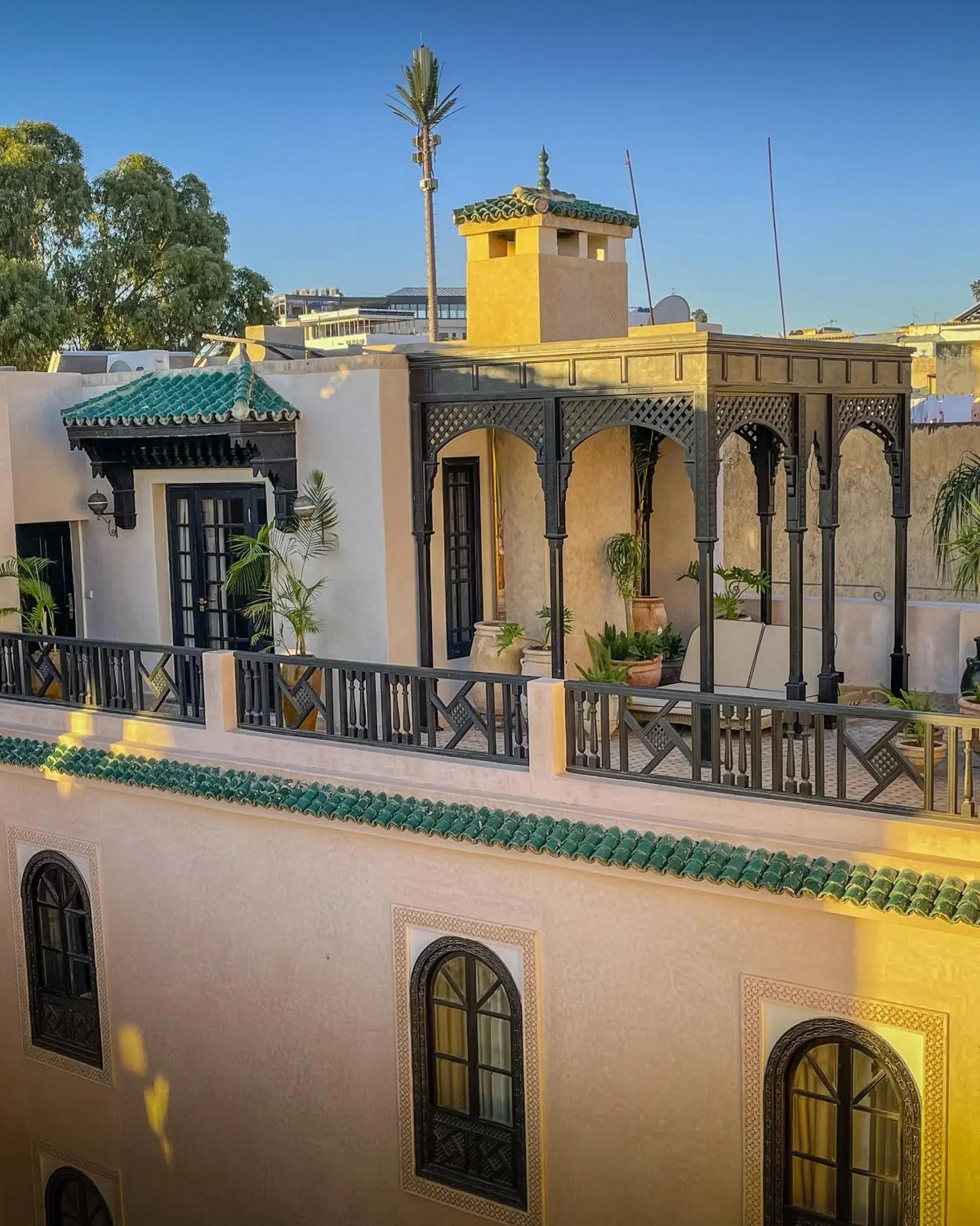 Balcony/Terrace, Property Building in Riad Fes Relais et Cháteaux