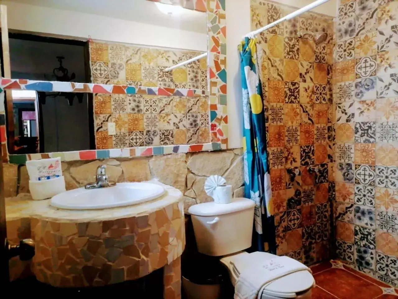 Bathroom in Hotel & Cava La Parroquia