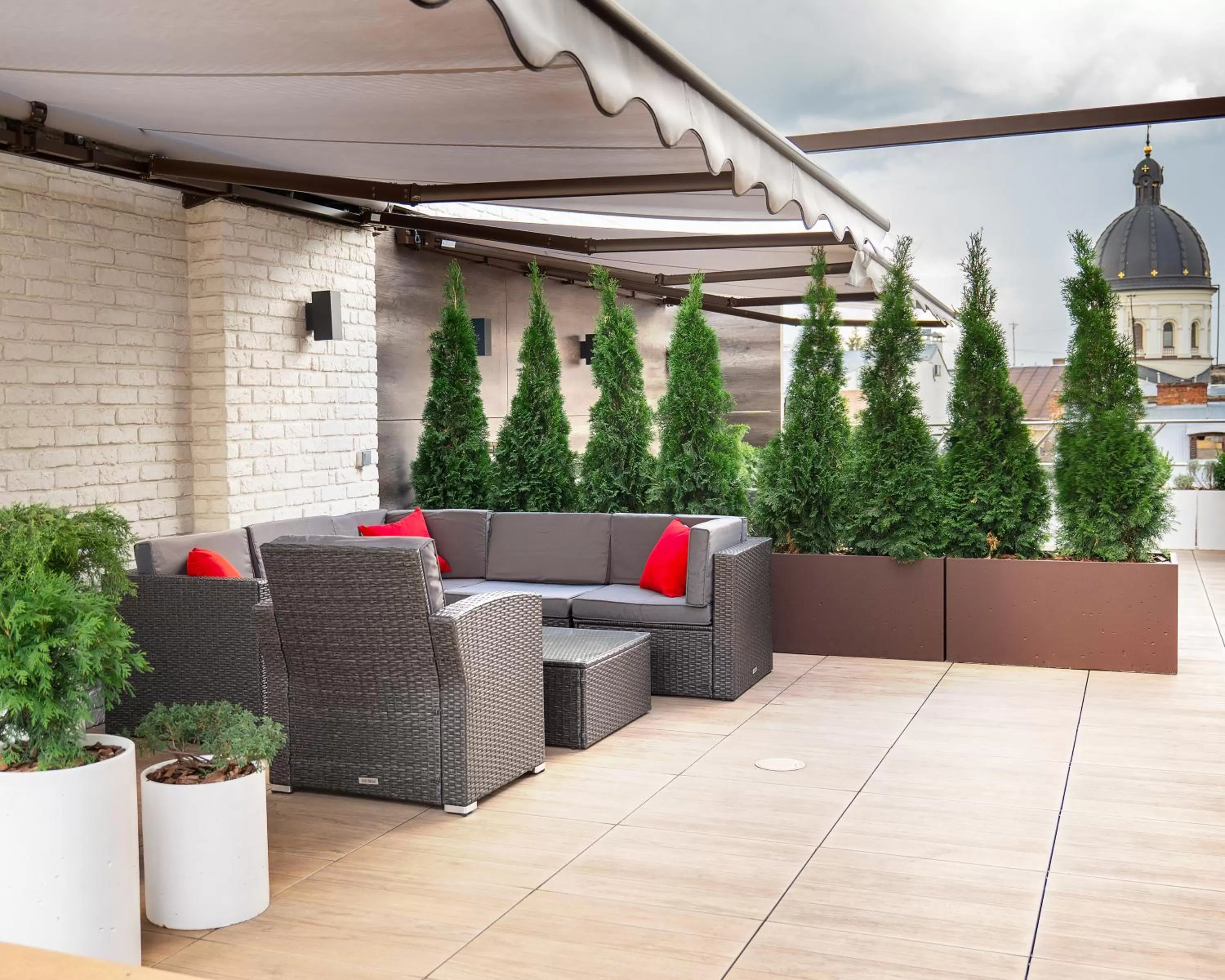 Balcony/Terrace in Best Western Plus Market Square Lviv