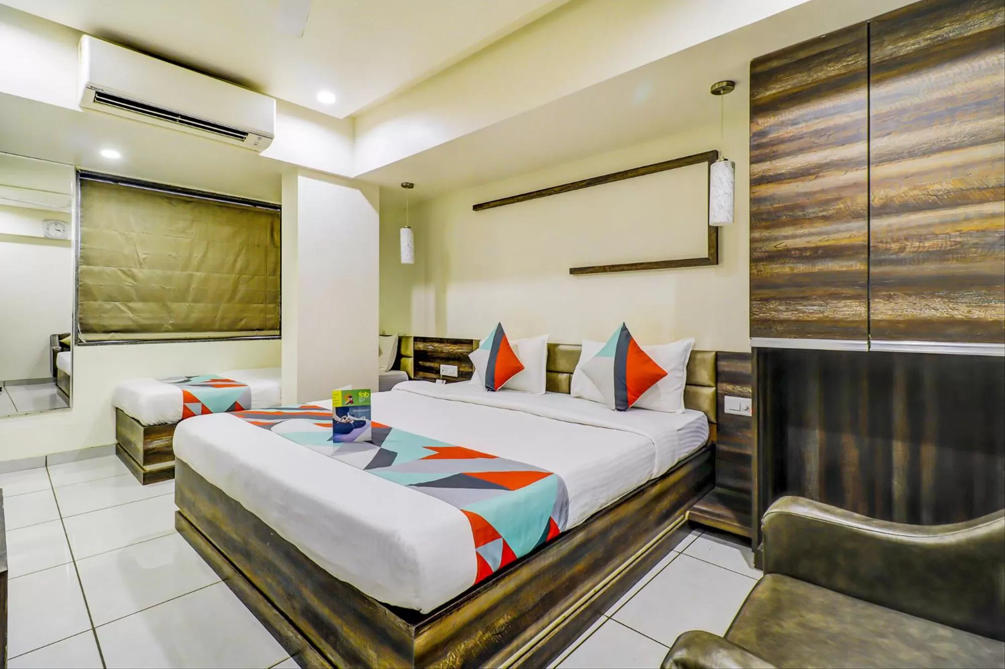 View (from property/room), Bed in FabHotel Palliate Ellisbridge