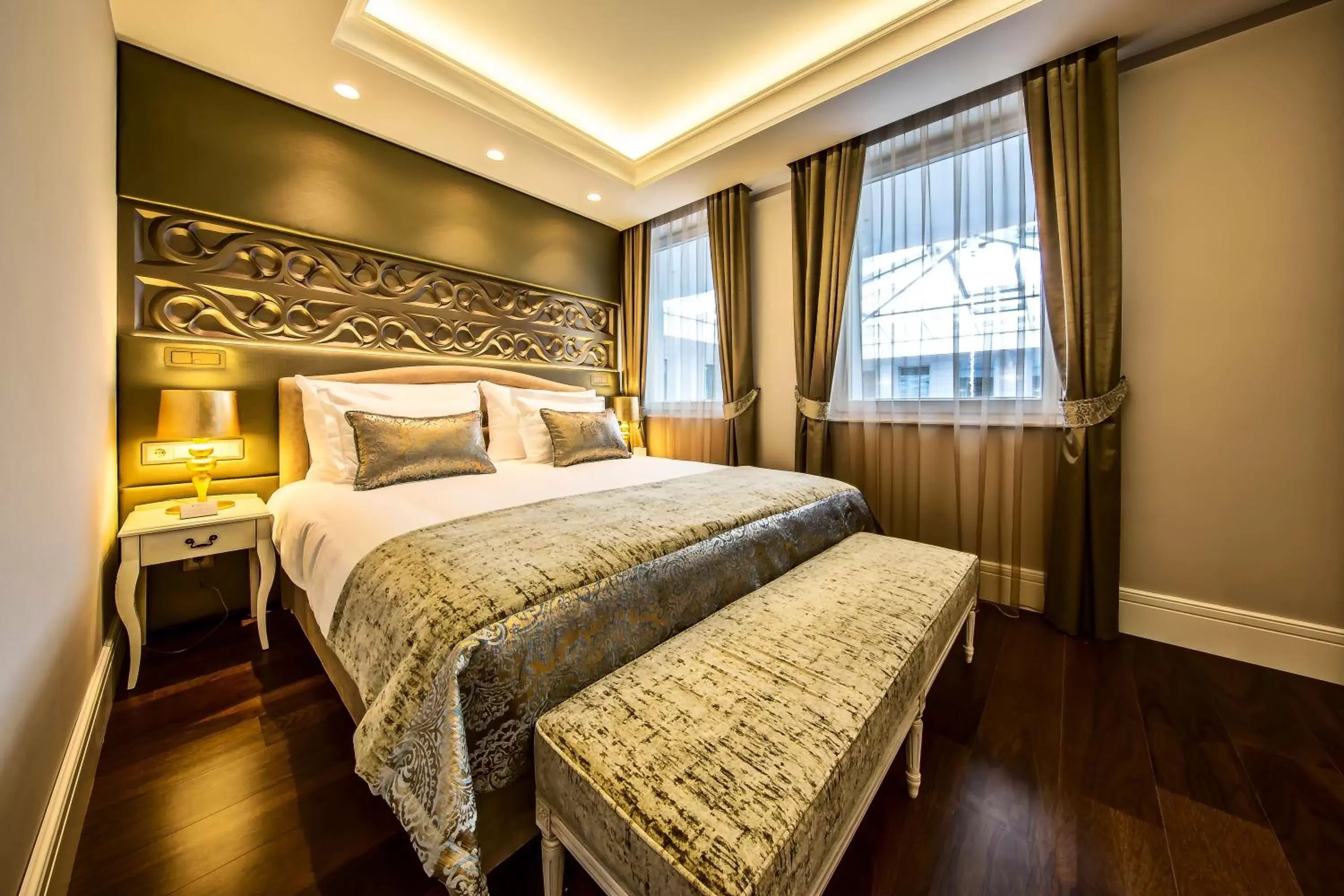 Bed in Prestige Hotel Budapest