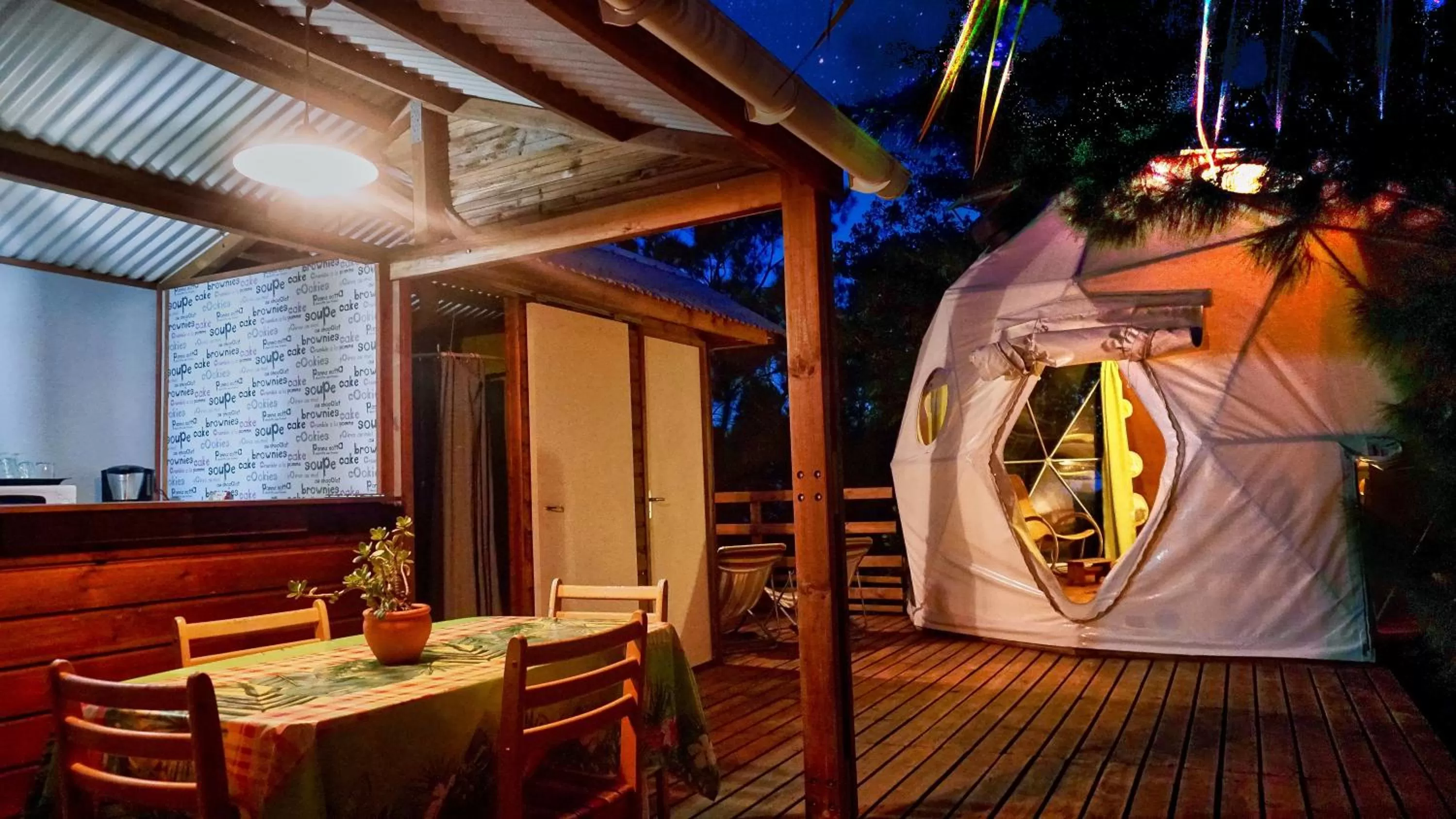 Patio in Bubble Dome Village