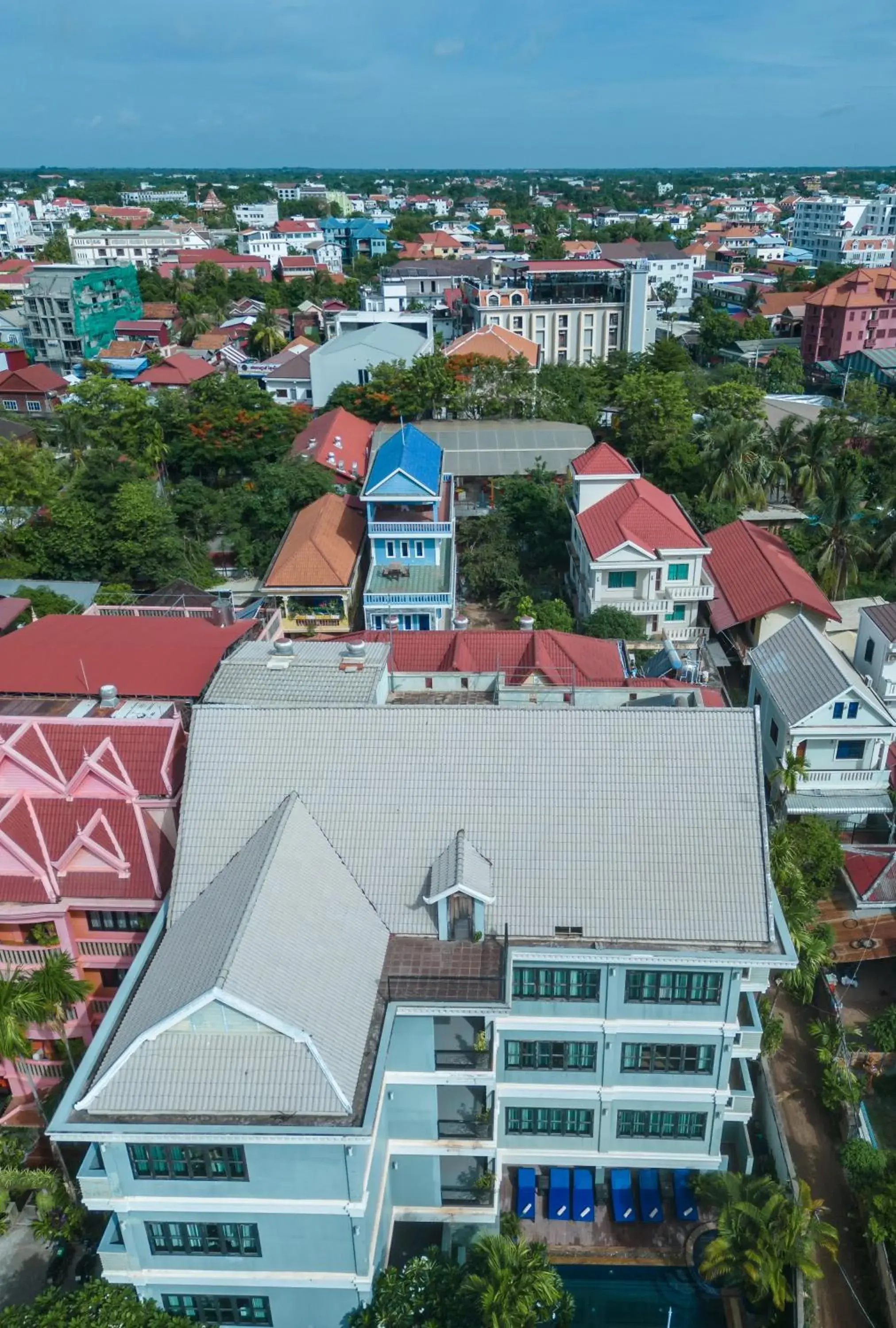 Property building, Bird's-eye View in Siem Reap Comforts Hostel