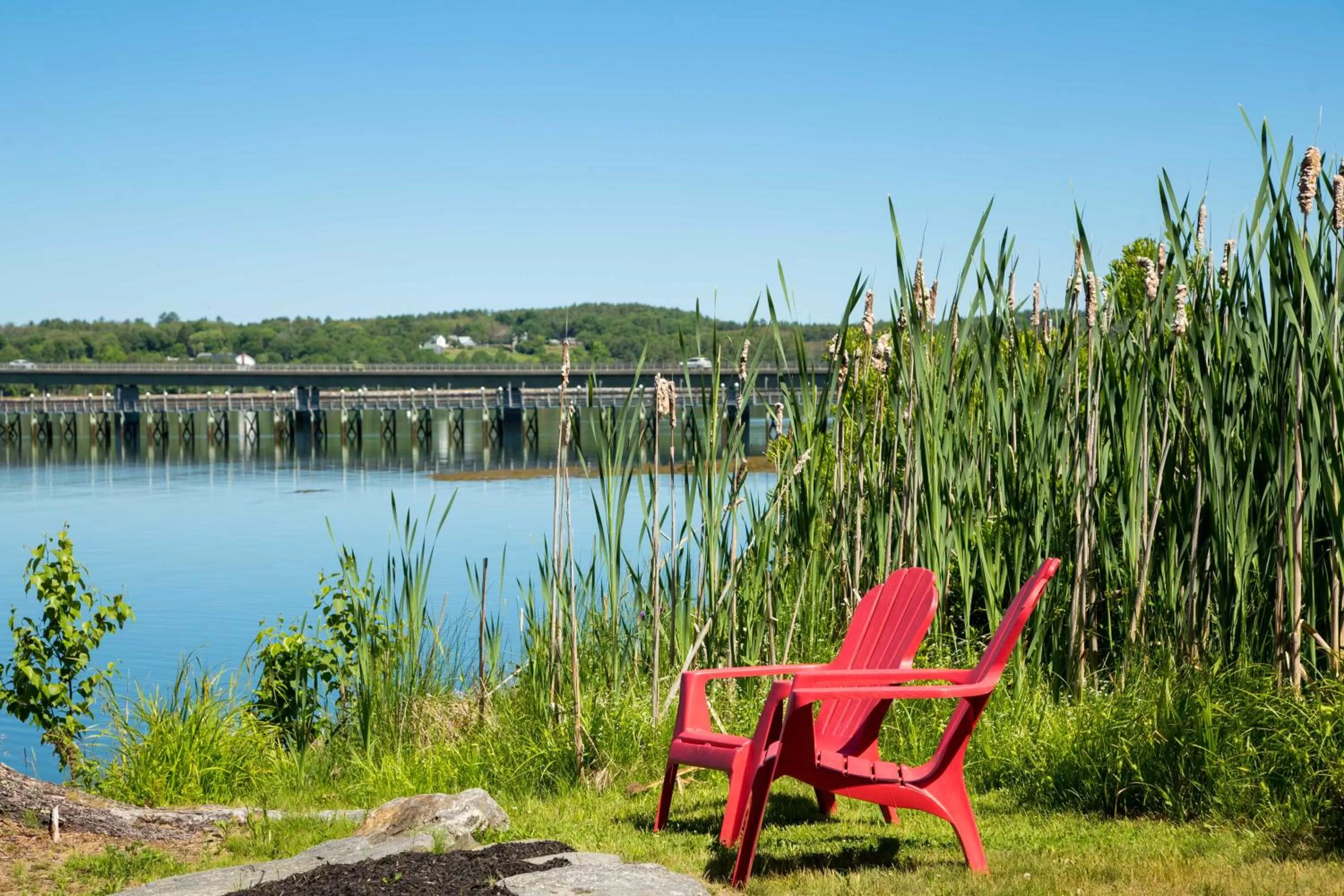 River view in Sheepscot Harbour Village Resort