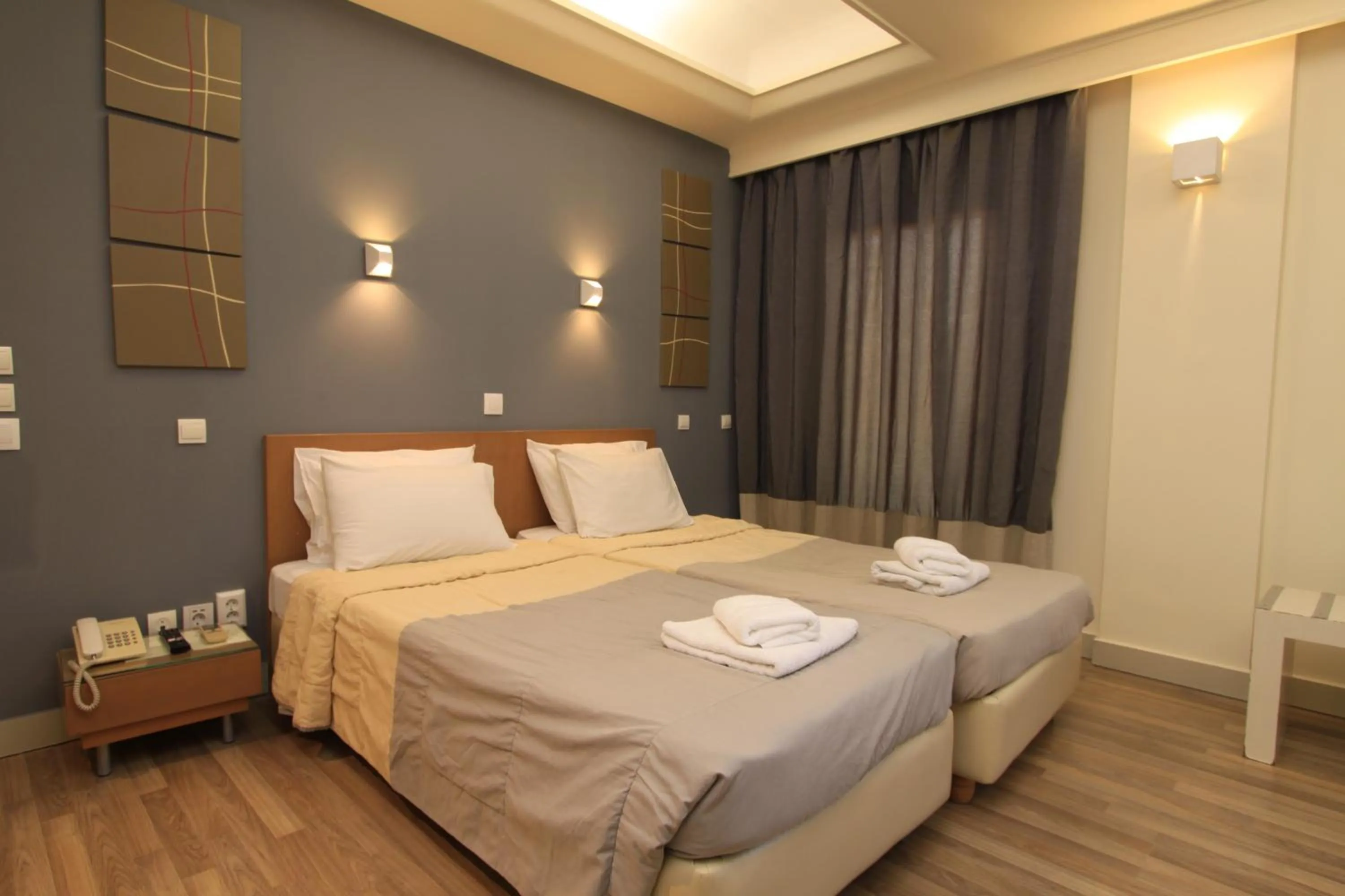 Bed in Ariston Hotel