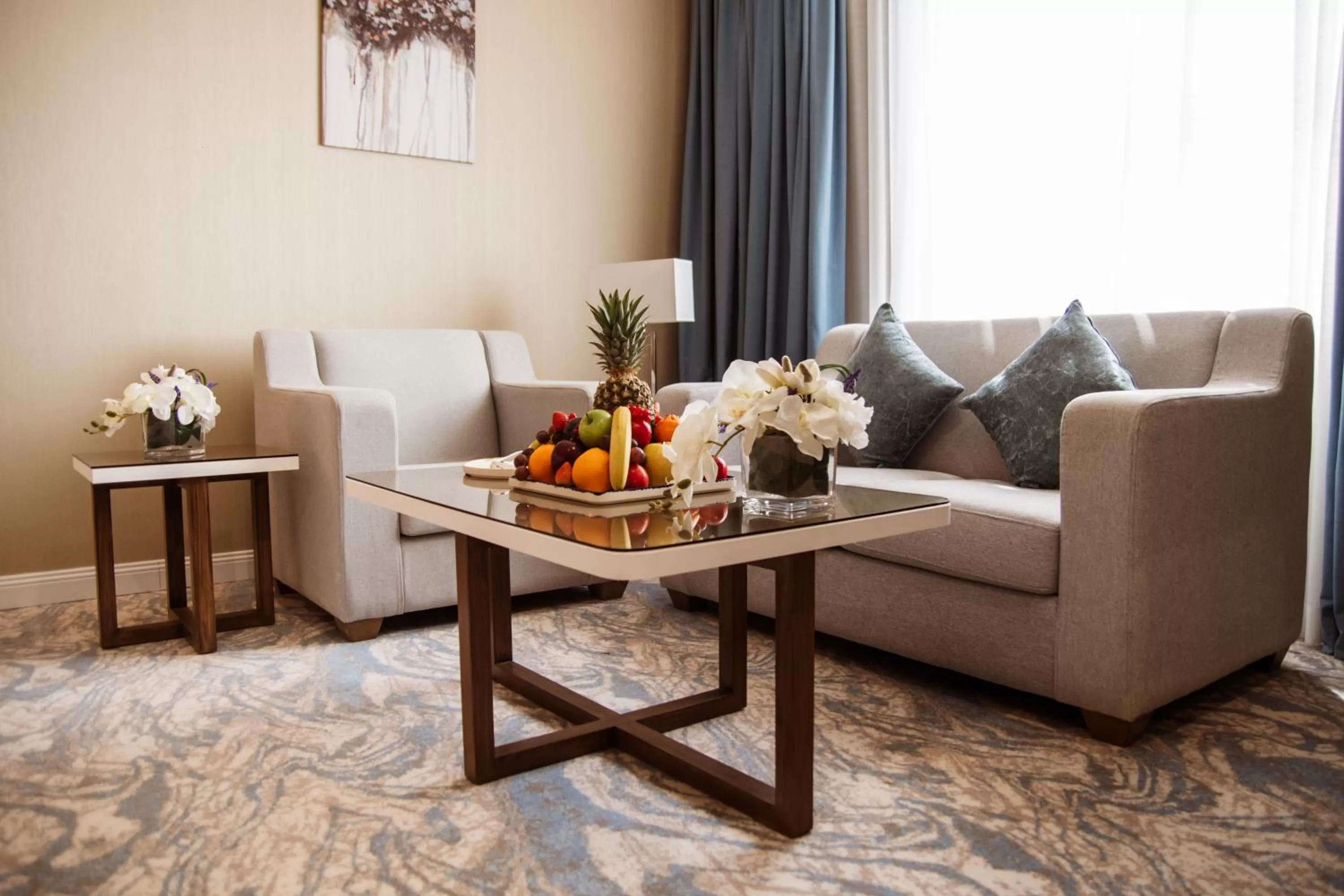 Seating area in Cantonal Hotel by Warwick