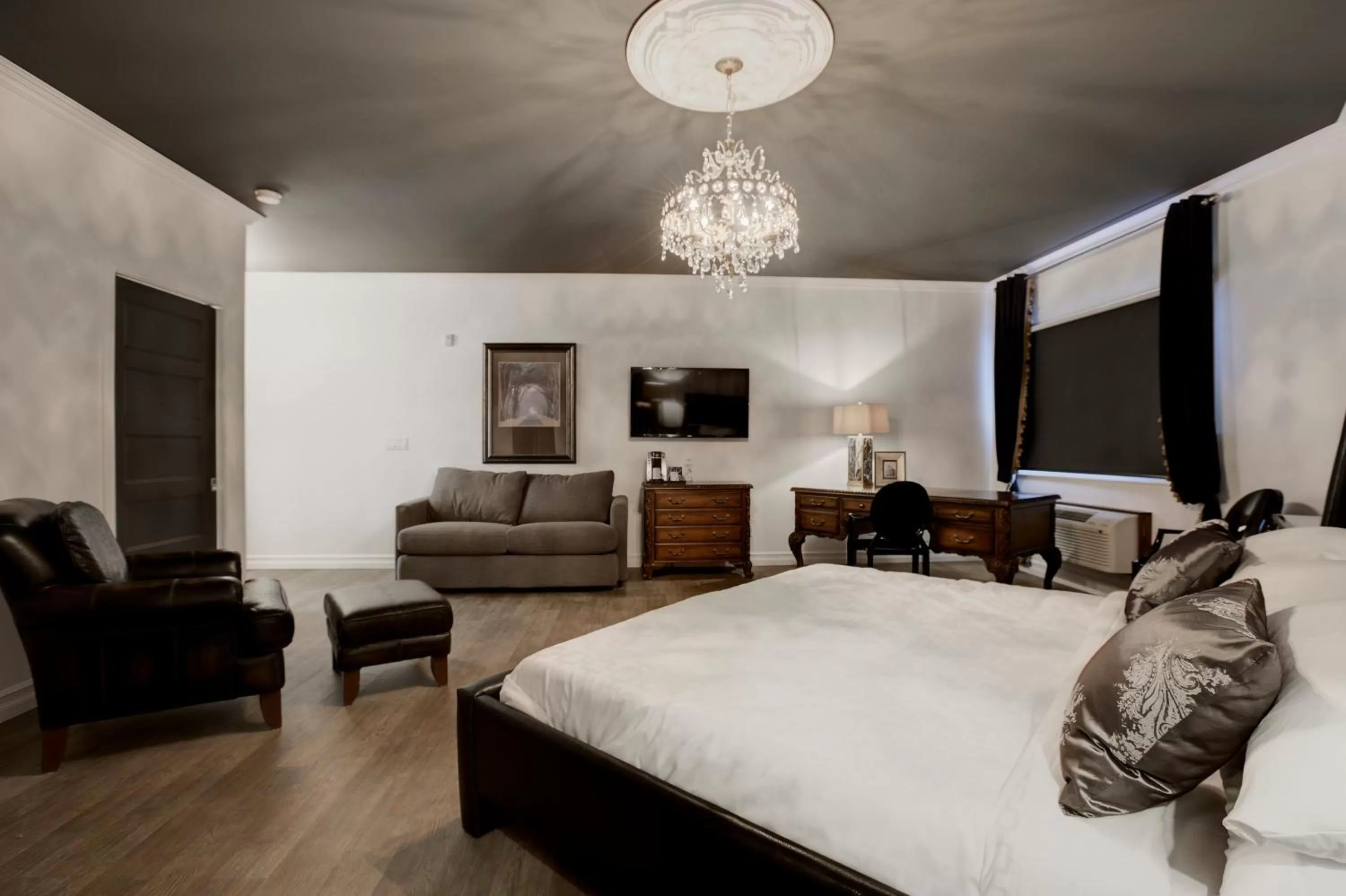 Bed in Hotel Historique et Manoir Route 66