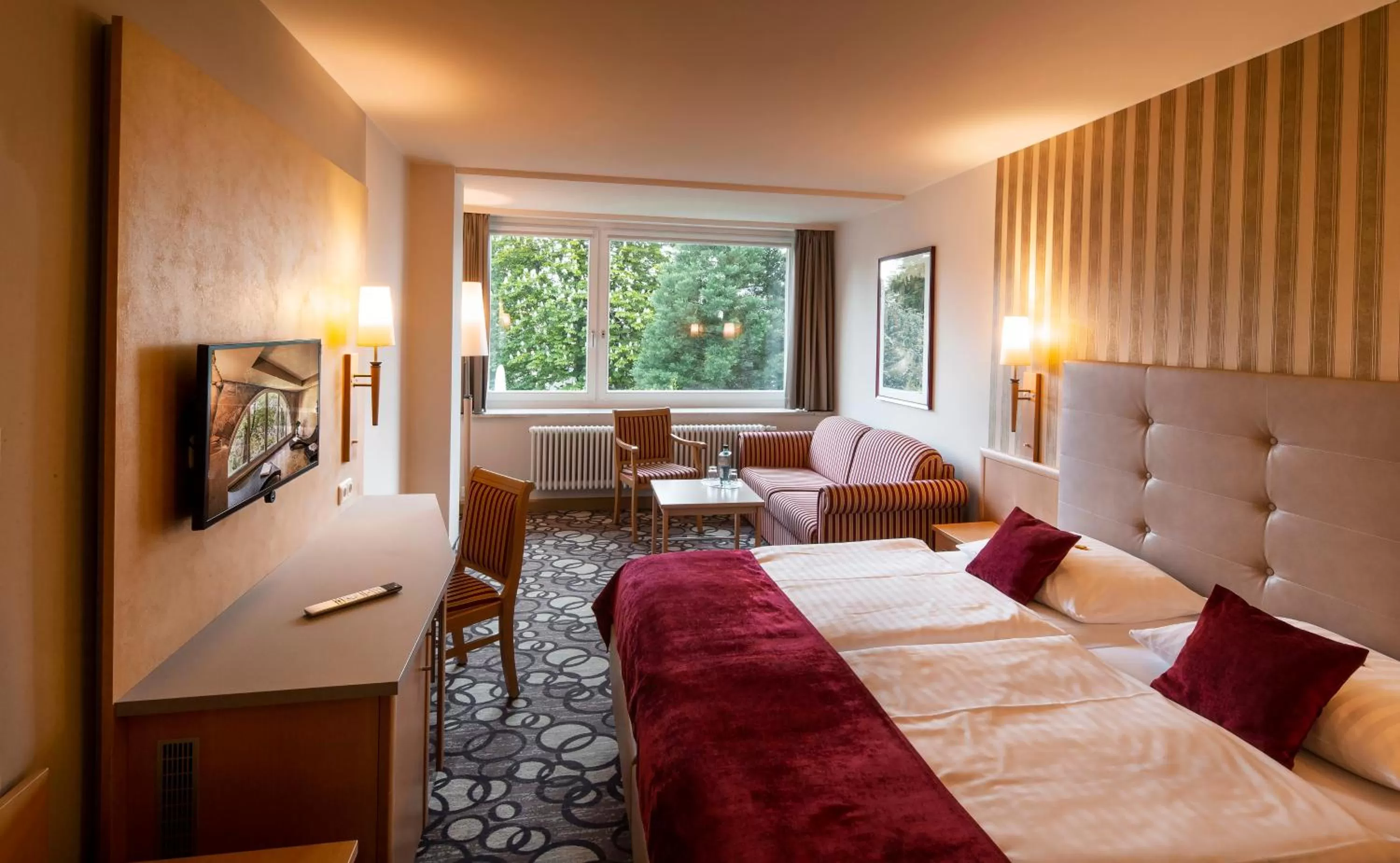 Bed in Berghotel Bastei