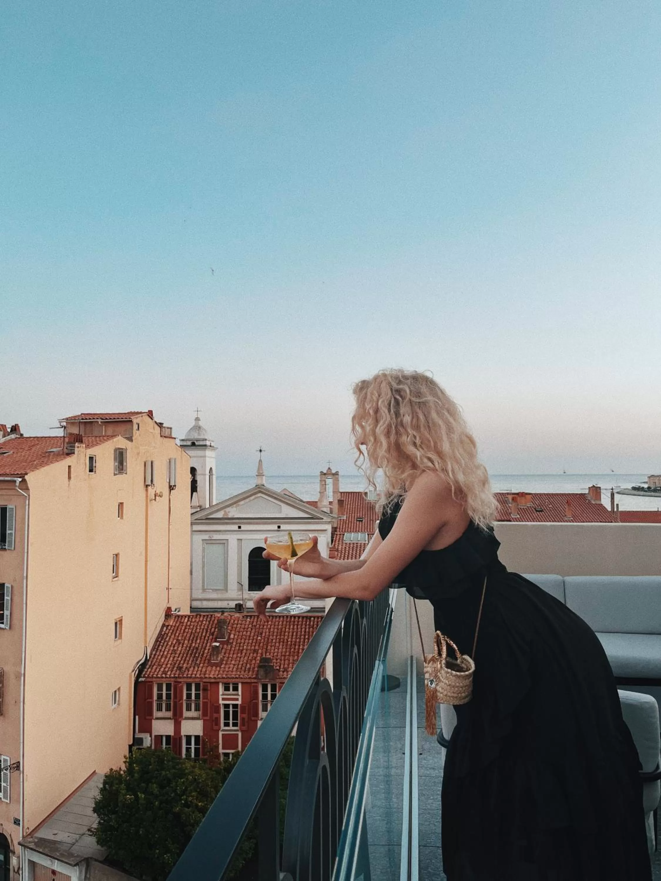 Patio in Hotel San Carlu Citadelle Ajaccio