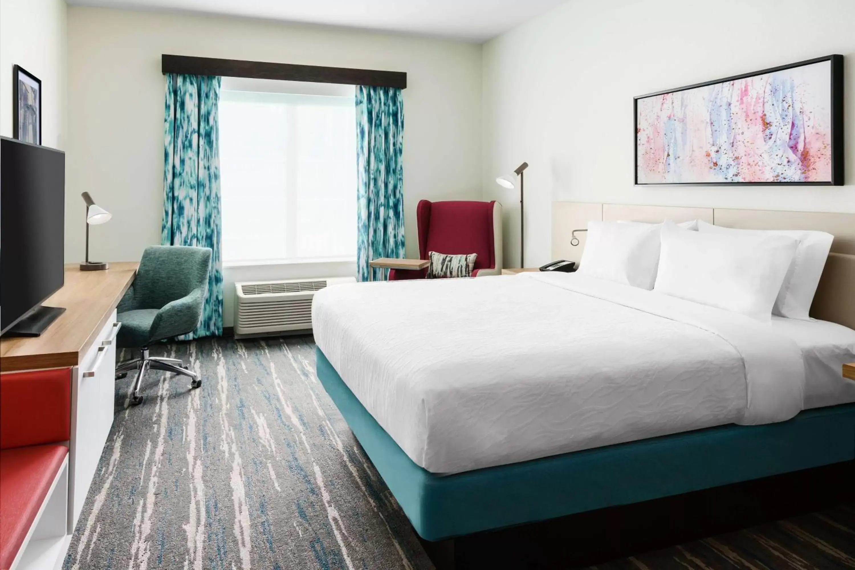 Bedroom, Bed in Hilton Garden Inn Apopka City Center, Fl