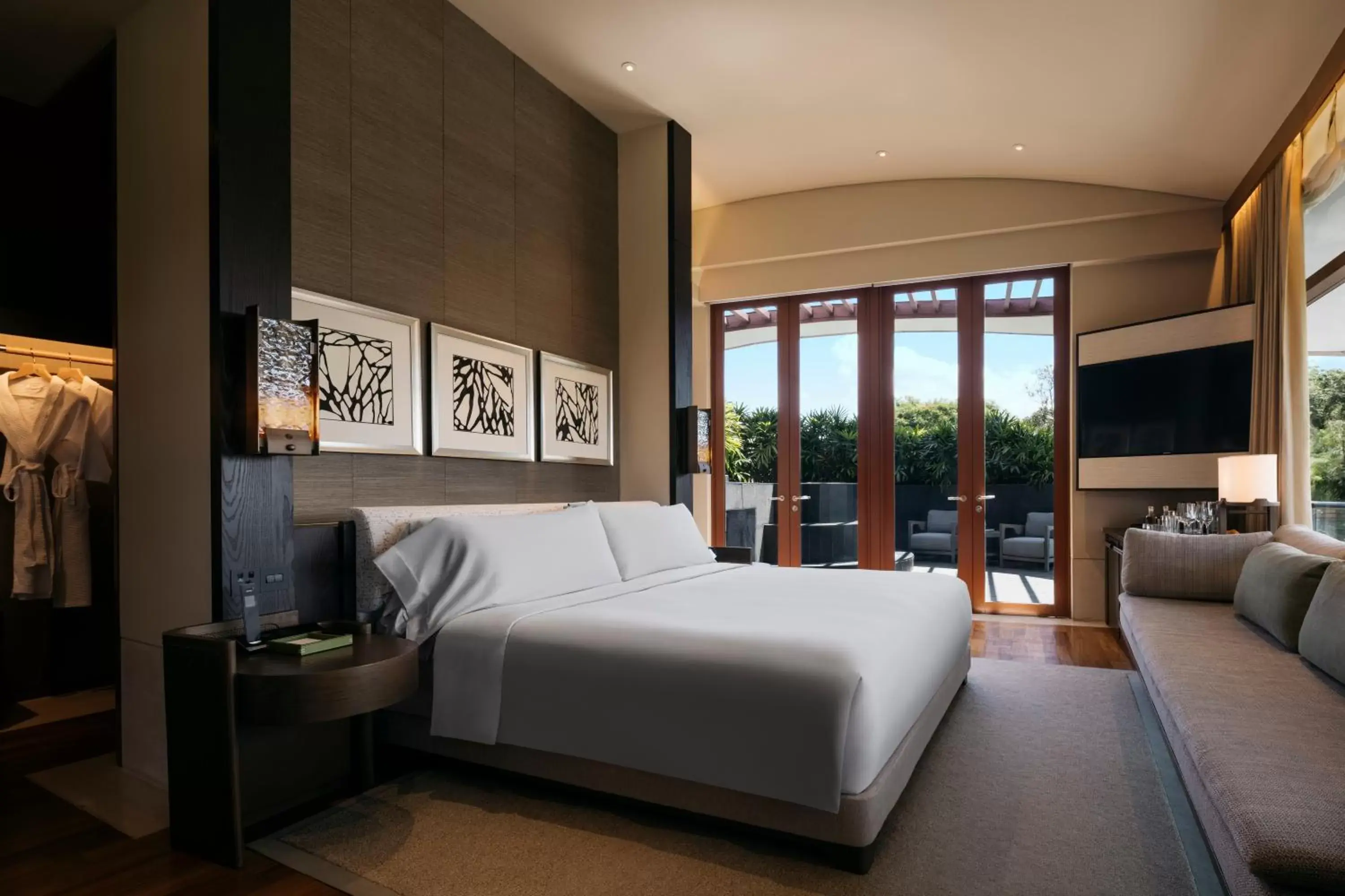 Bedroom in Capella Singapore