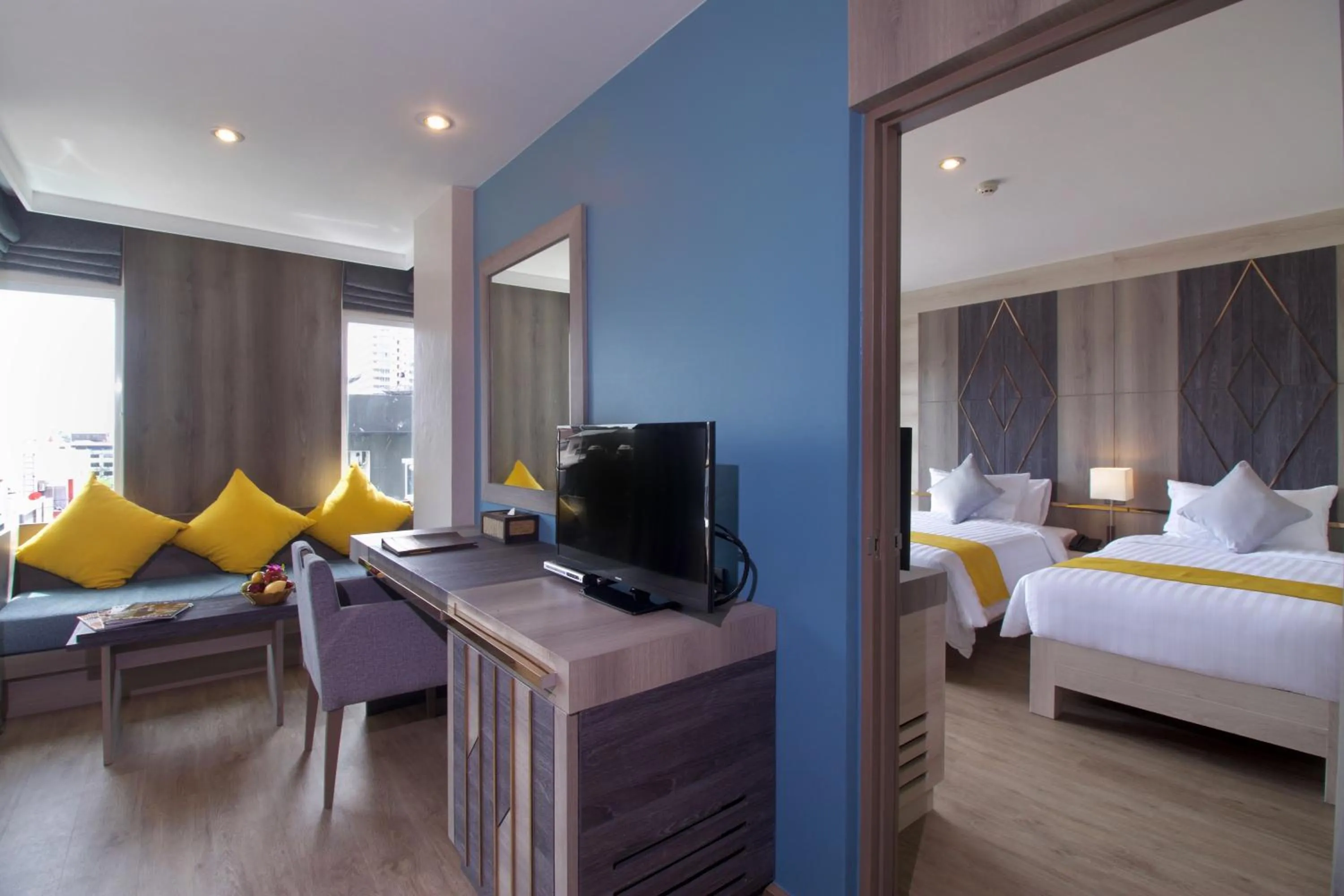 View (from property/room), Bed in Andakira Hotel - SHA Extra Plus