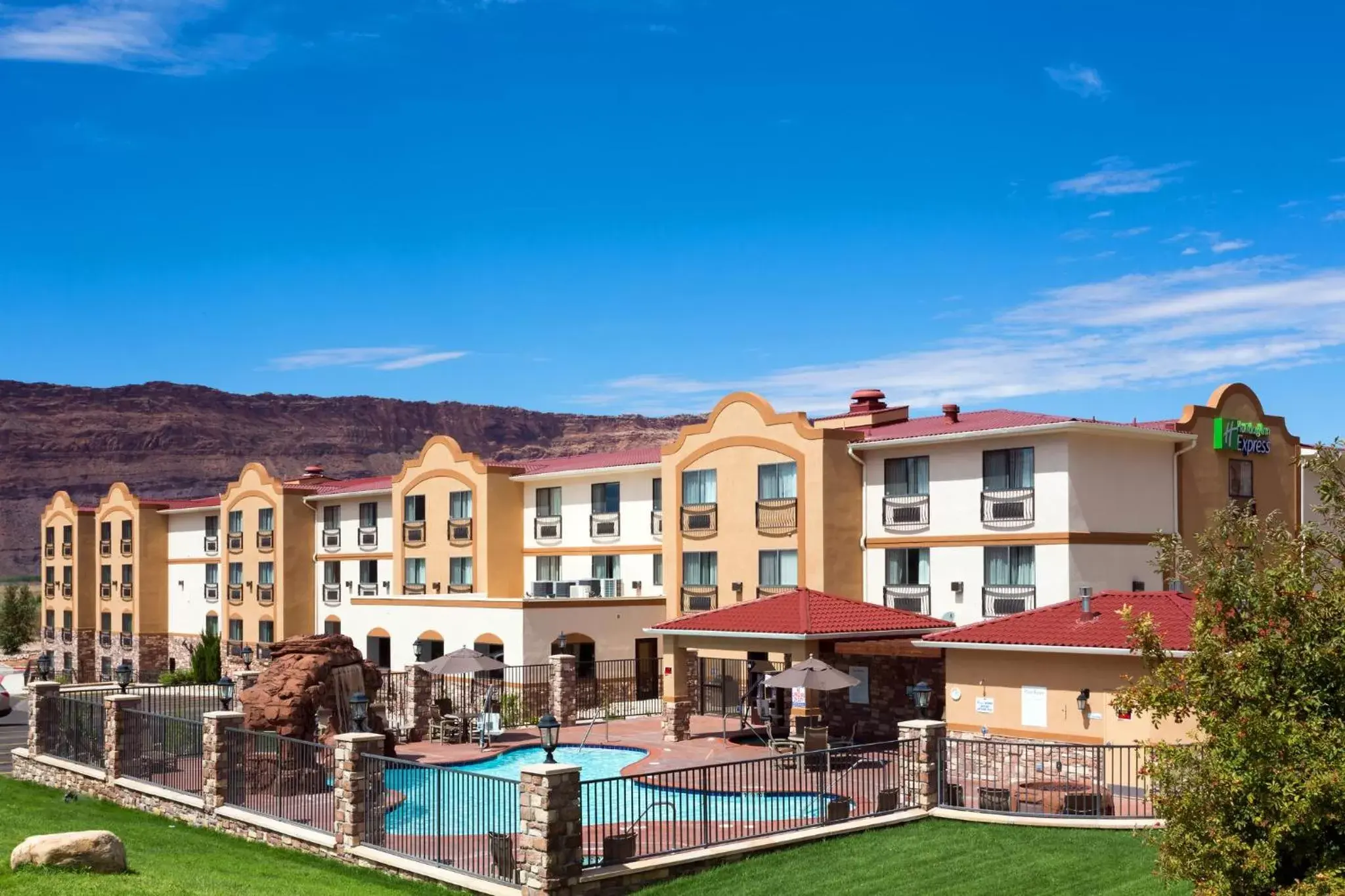 Property building in Holiday Inn Express Hotel & Suites Moab, an IHG Hotel