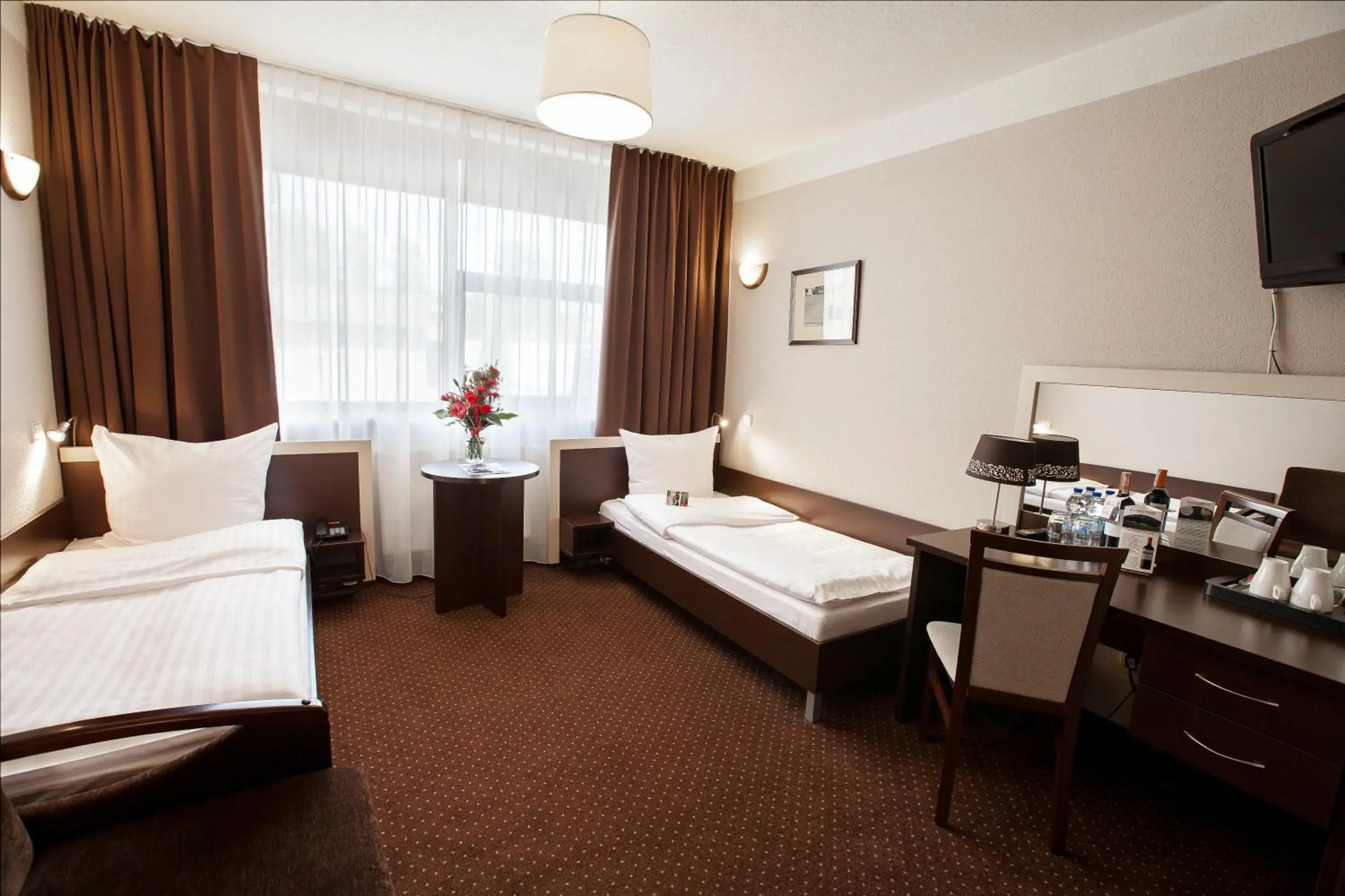 Bed in Hotel Diament Spodek