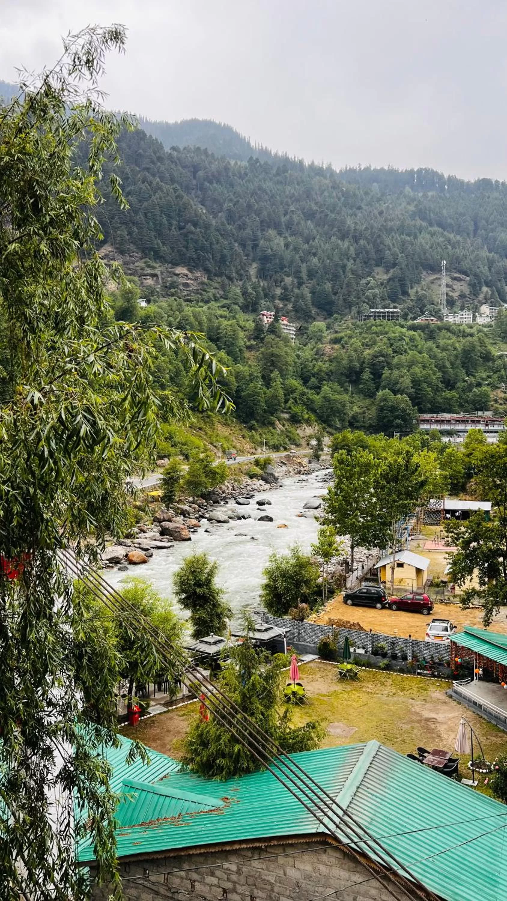 Mountain View in Himalayan Riverside Resort, Manali