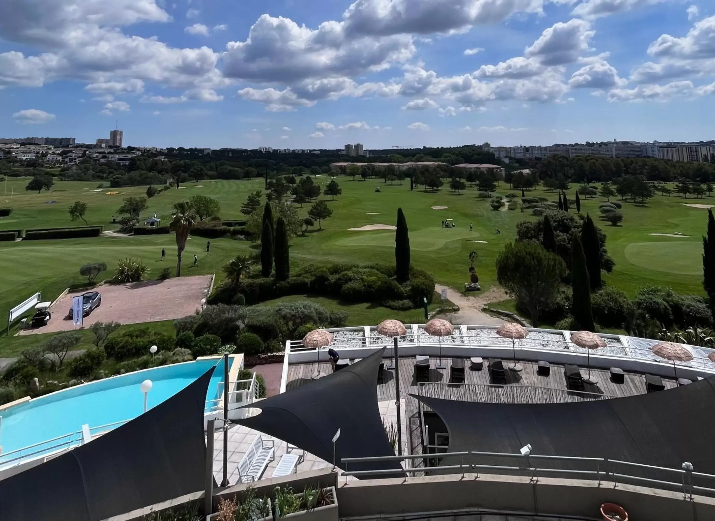 Garden, Bird's-eye View in Hôtel Golf Fontcaude