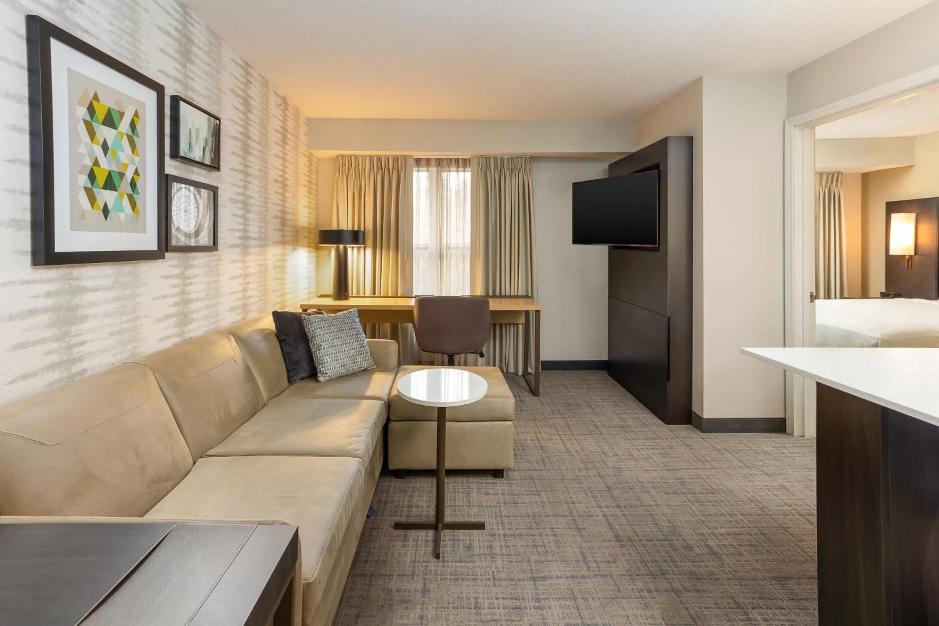 Living room, Bed in Residence Inn by Marriott North Little Rock