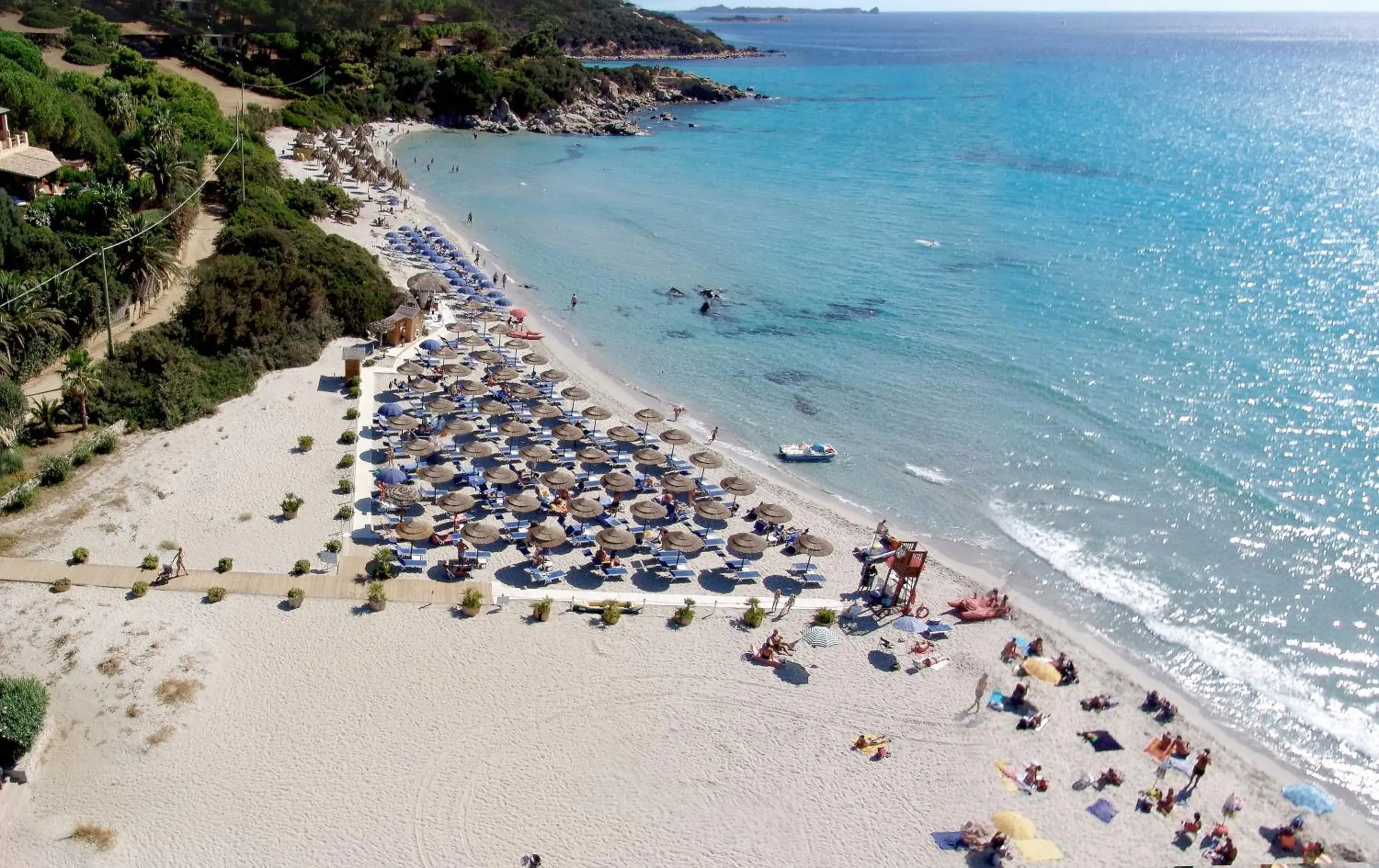 Beach, Bird's-eye View in Hotel Simius Playa