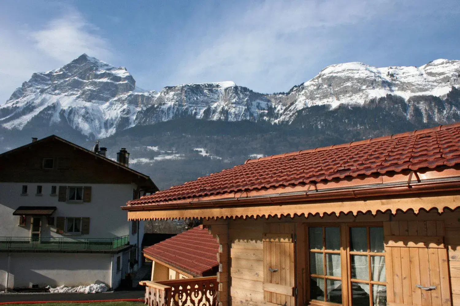 Winter, Property Building in Le Relais Du Mont Blanc