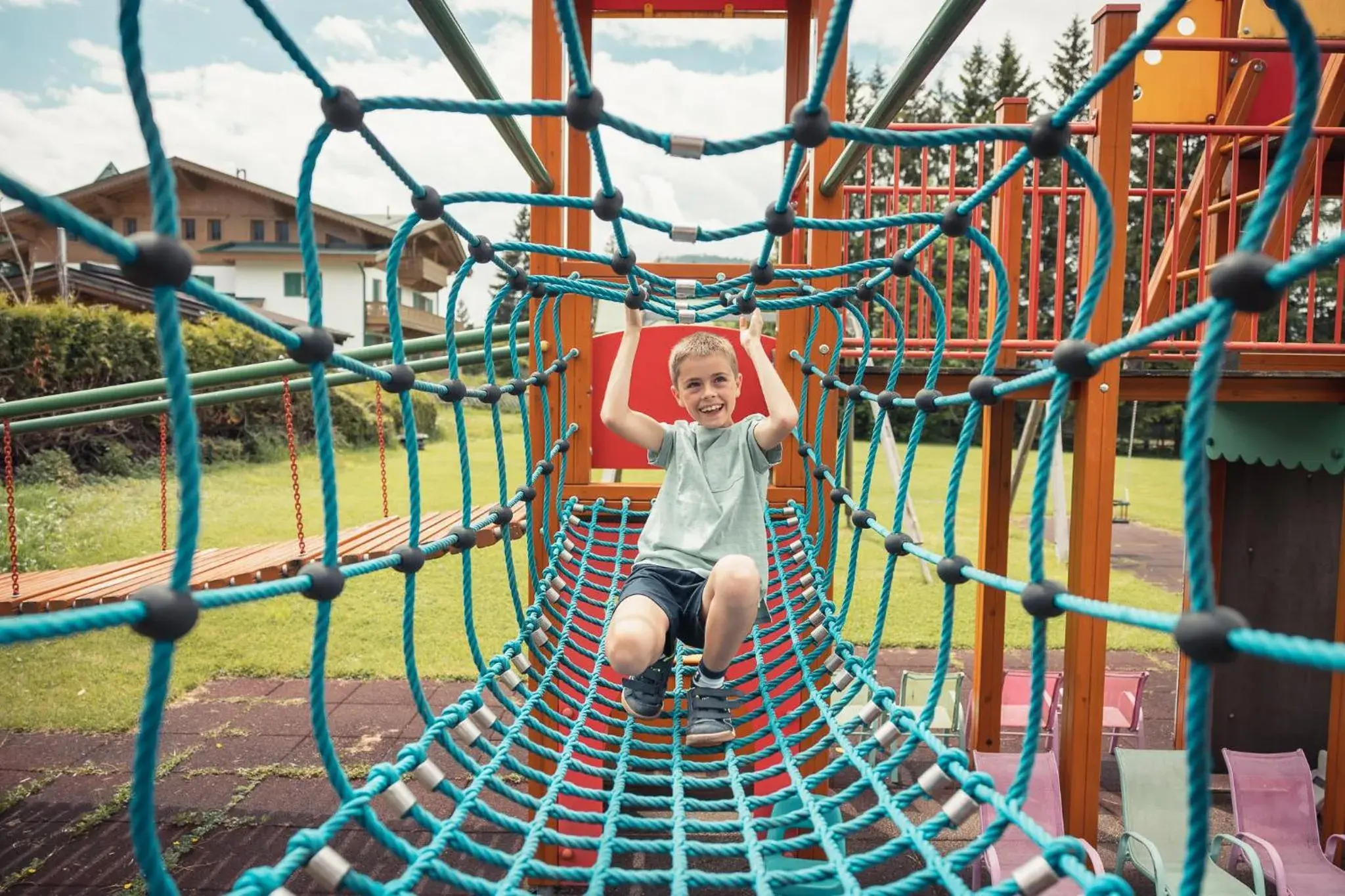 Children play ground, Children in Alpenpark Resort Superior