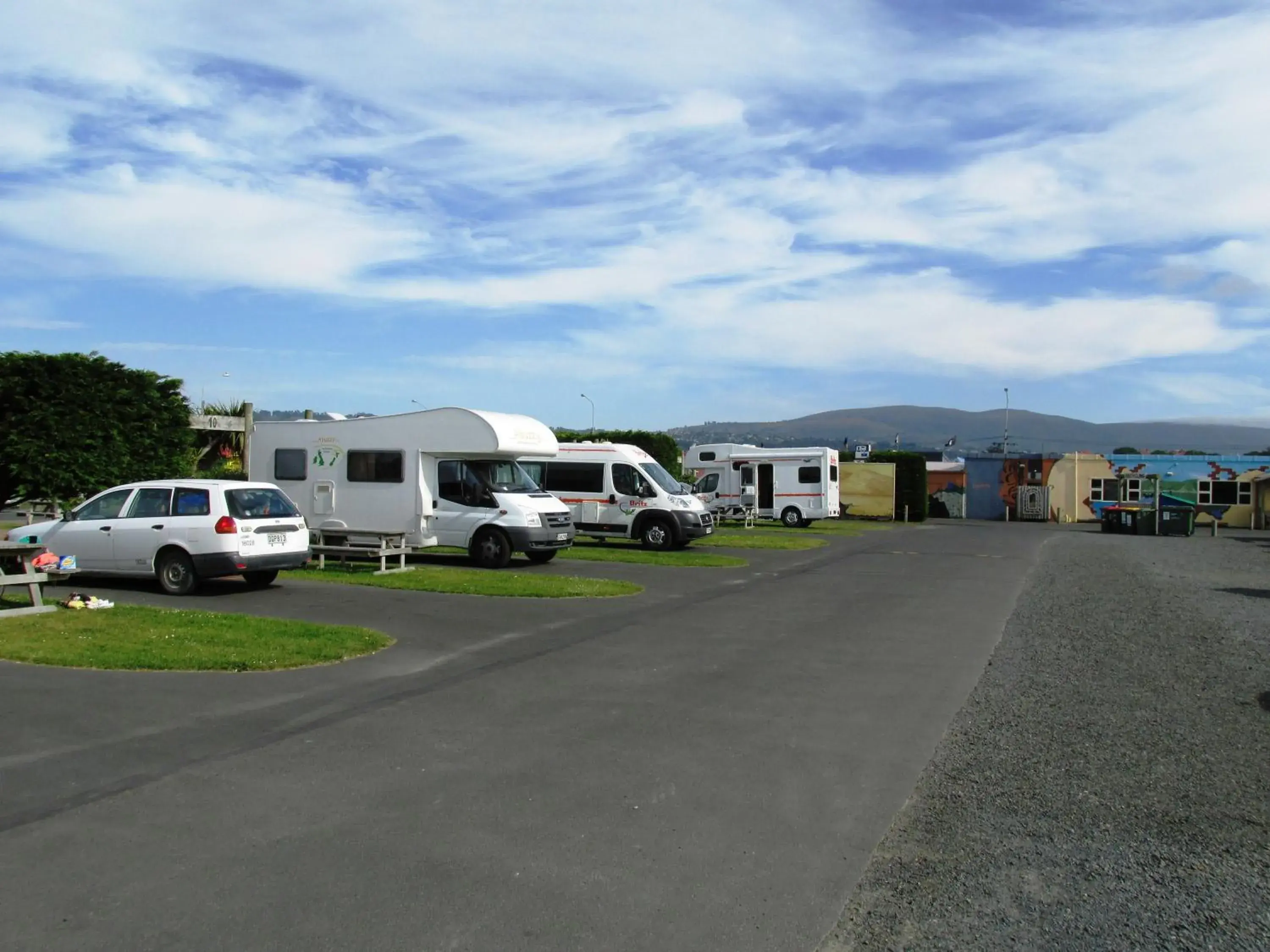 Street view, Property Building in Dunedin Holiday Park