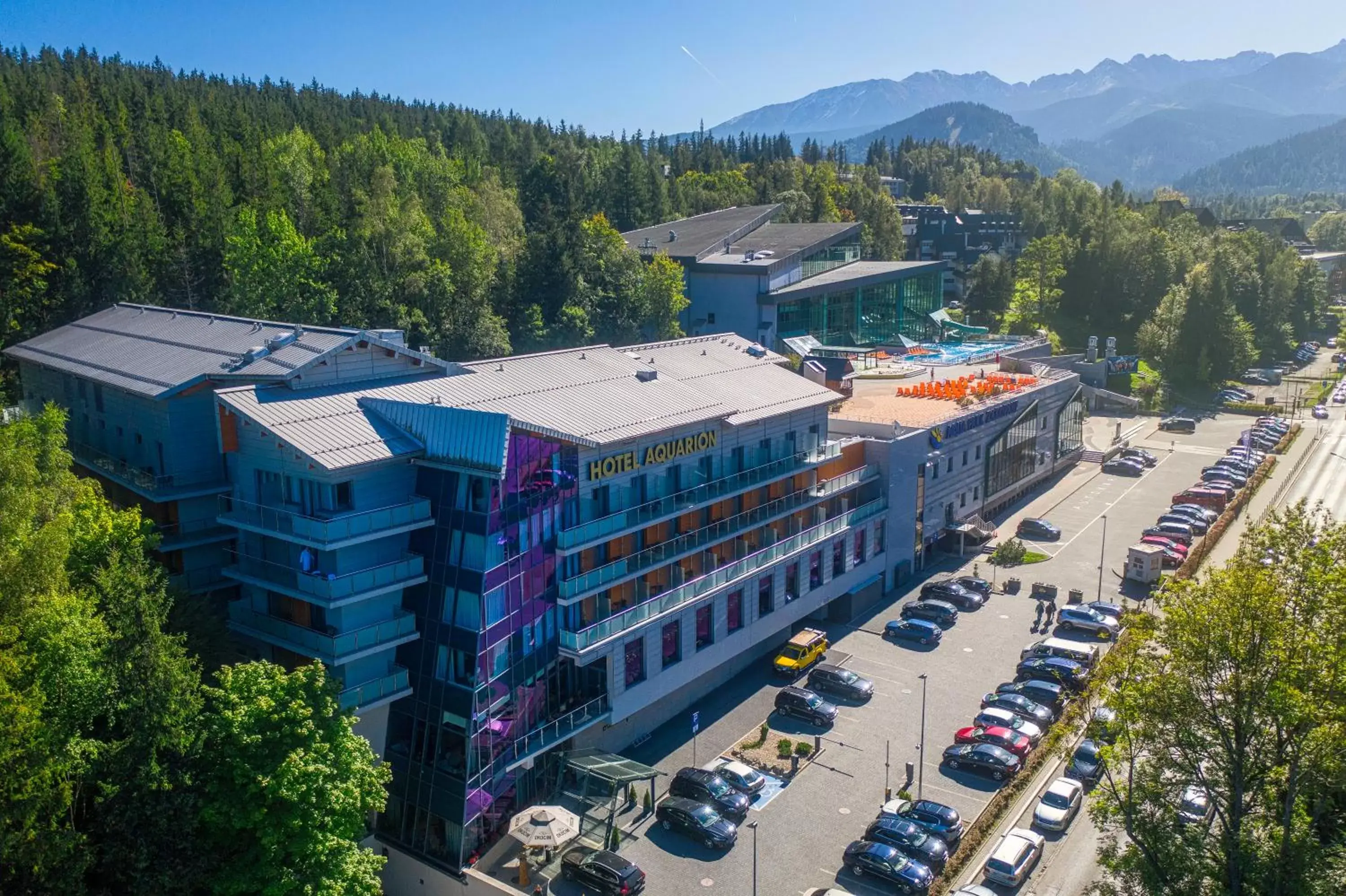 Facade/entrance, Bird's-eye View in Hotel Aquarion Family & Friends