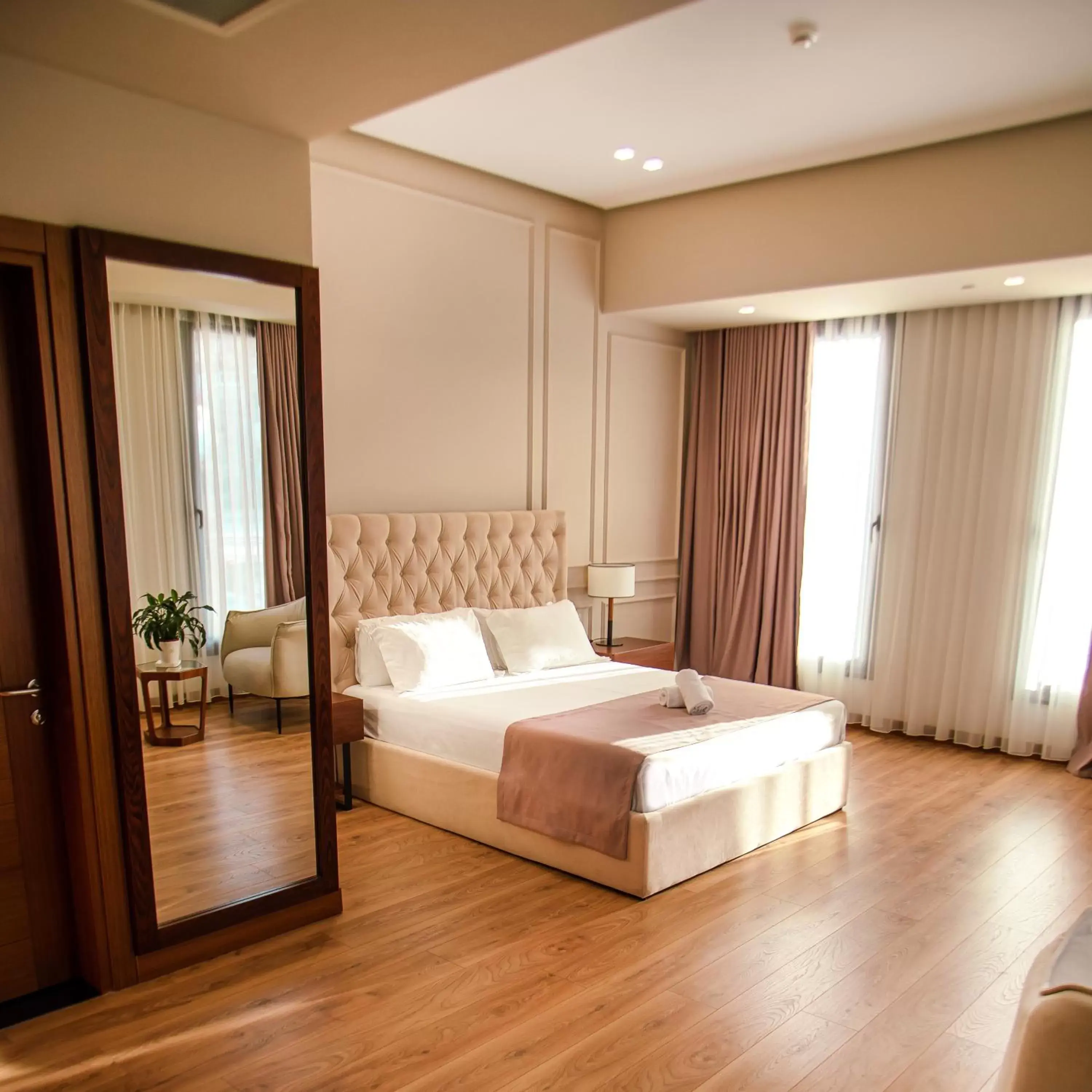 Bedroom, Bed in Portik Hotel