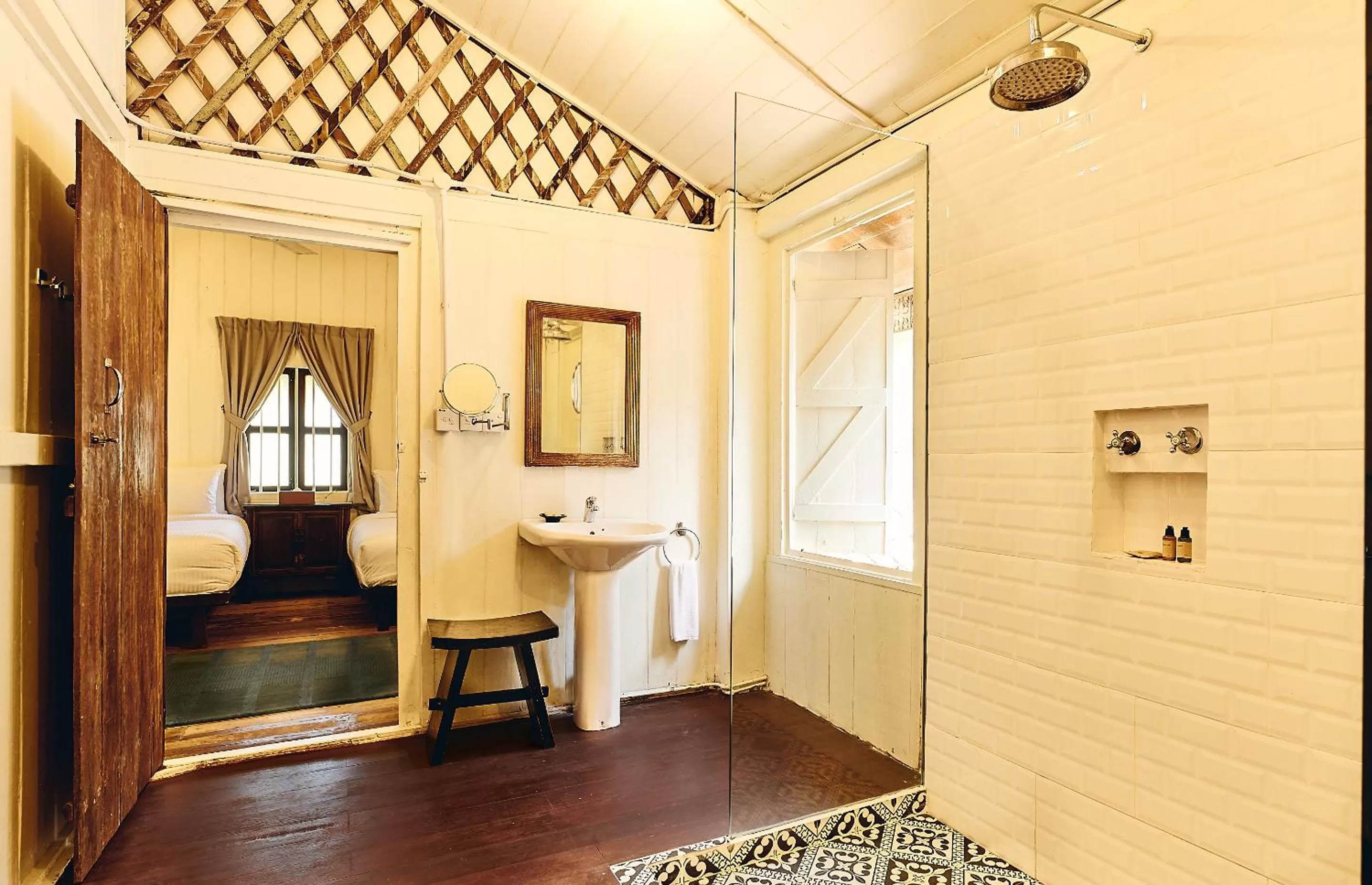 Bed in Temple Tree Resort