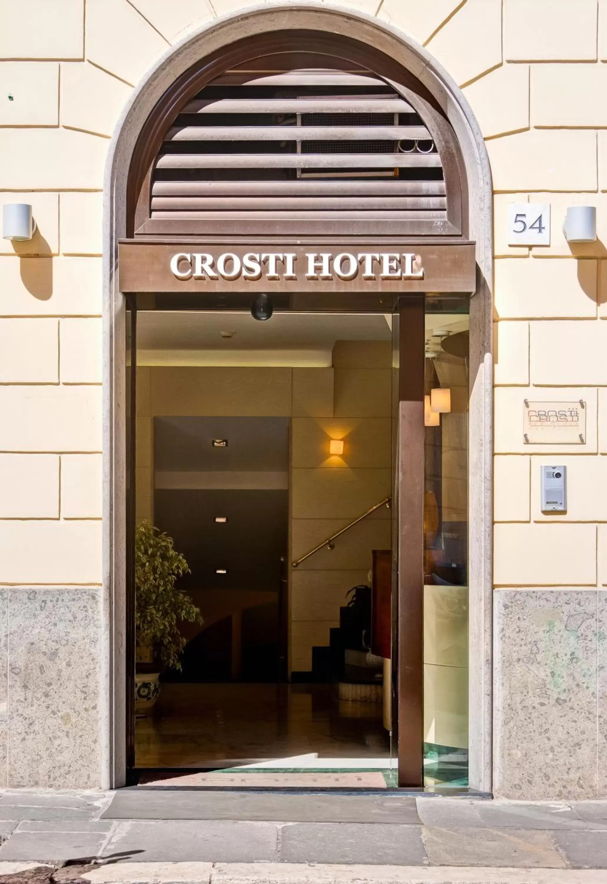 Facade/entrance in Crosti Hotel
