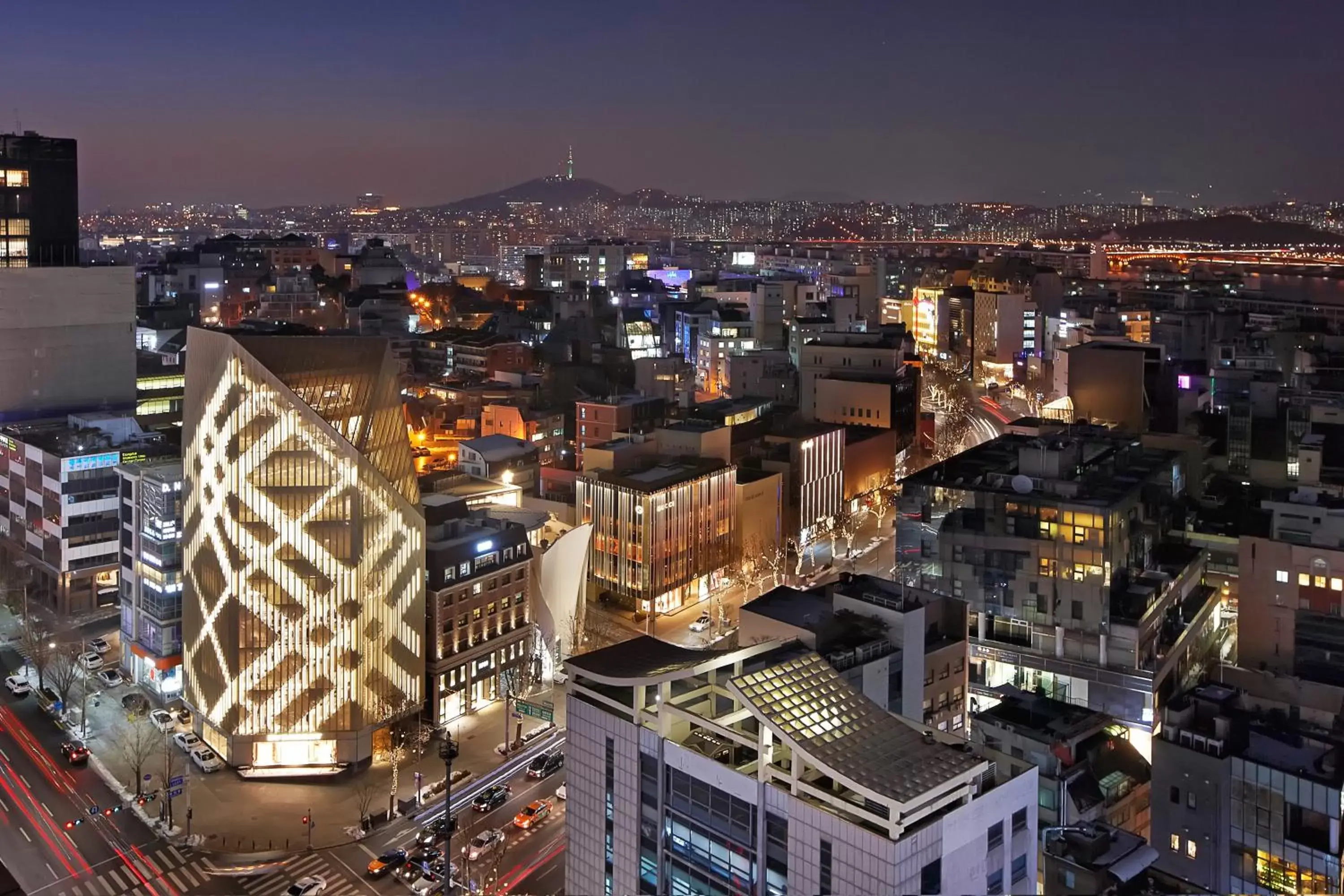Night, Bird's-eye View in Hotel Entra Gangnam