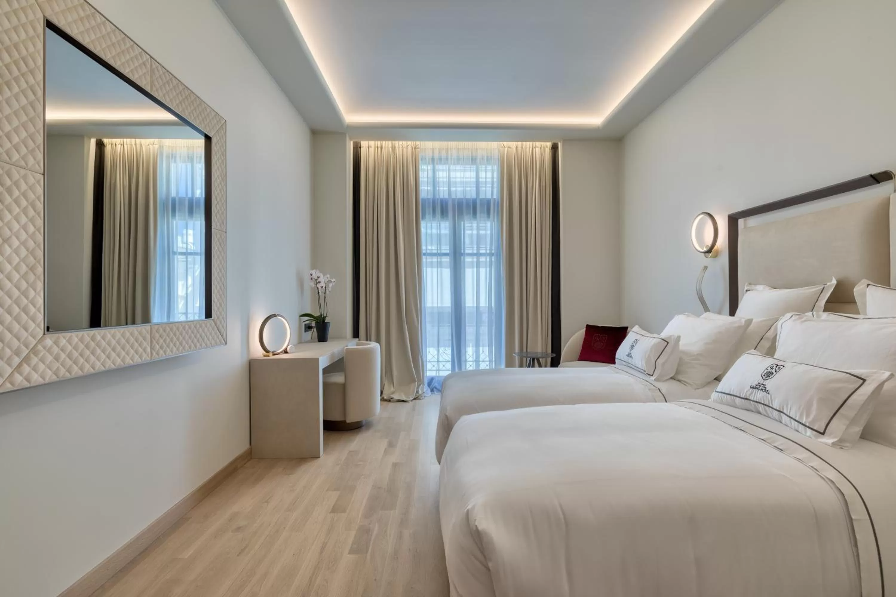 Bedroom, Bed in Grand Hotel Kalamata