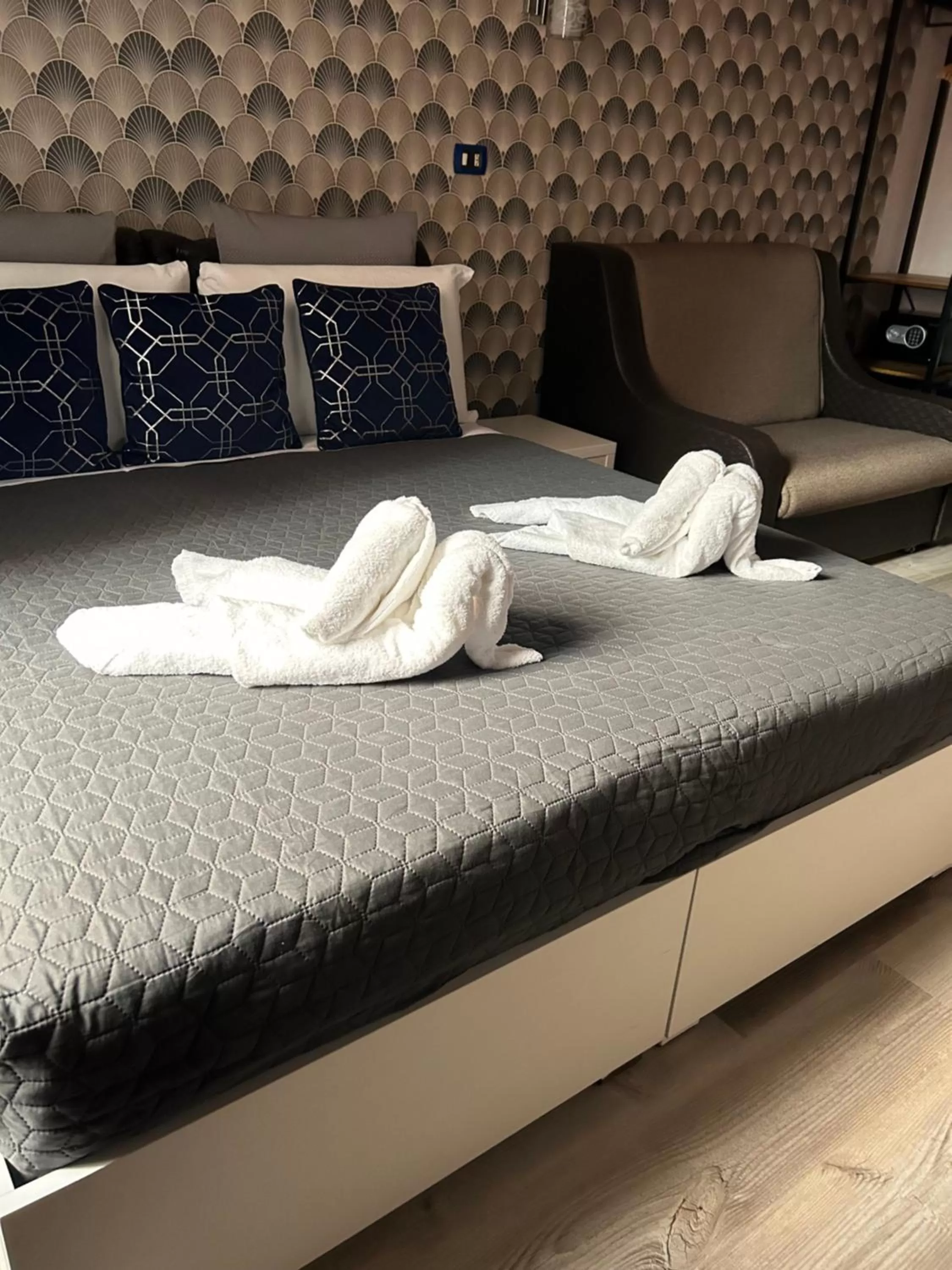 Bed in Vanella Rome Domus