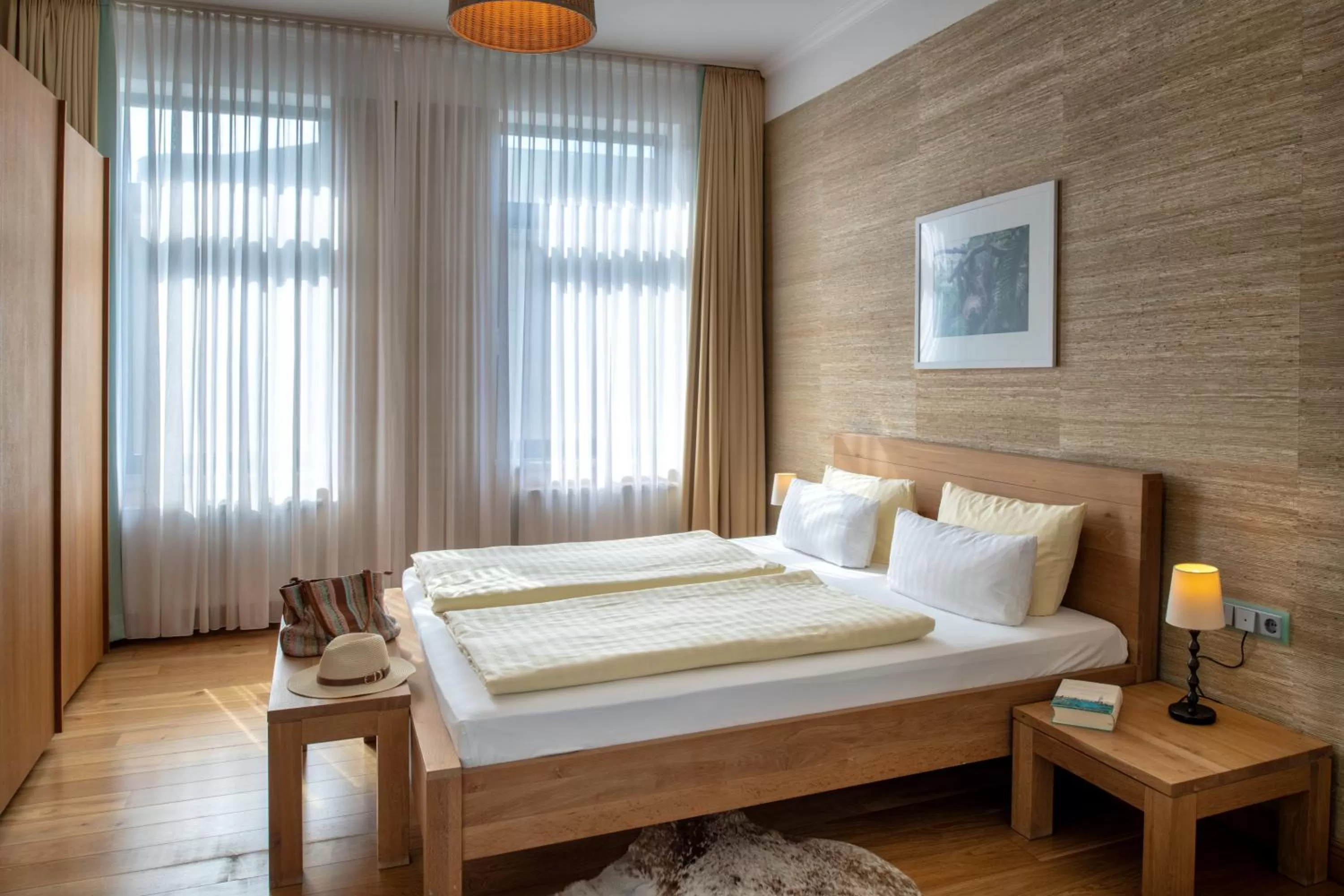 Bedroom, Bed in Recknitztal-Hotel Marlow