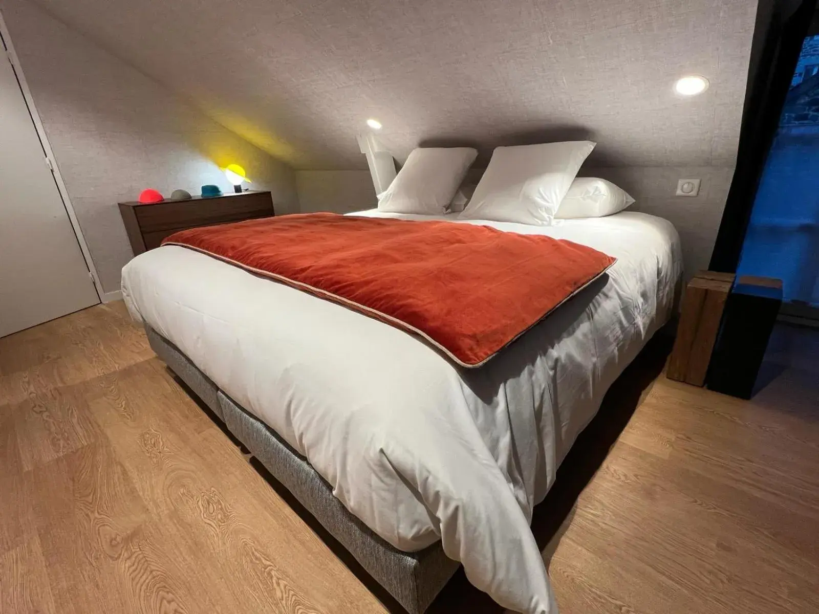Bedroom, Bed in Hôtel du Château Dinan - Originals Boutique