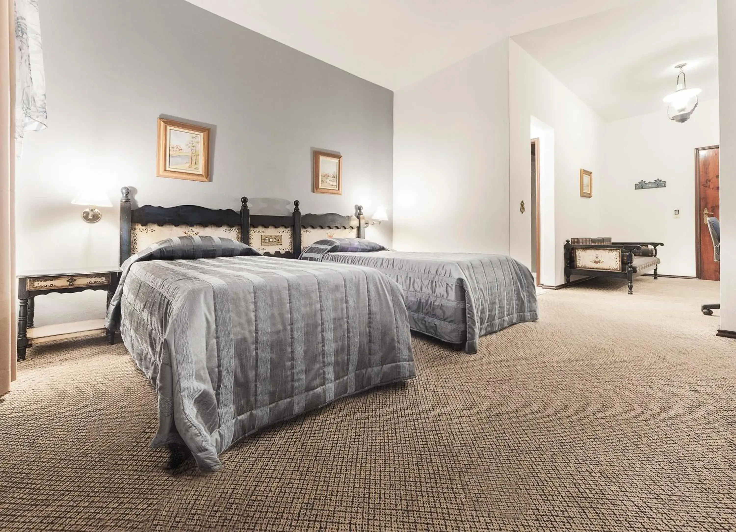 Bed in Hotel Tannenhof Bed in Hotel Tannenhof