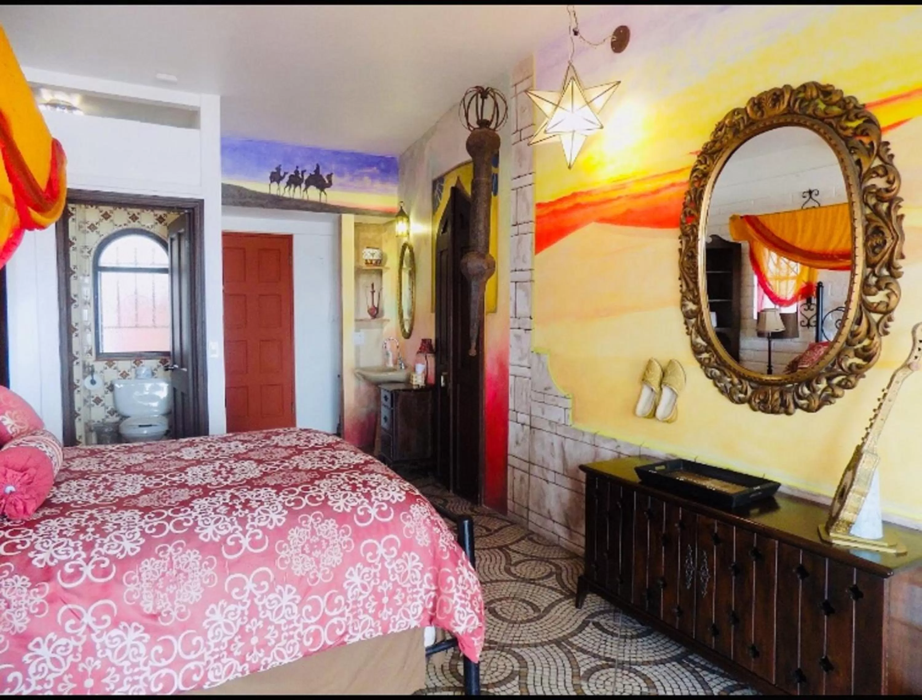 Bed in Poco Cielo Hotel