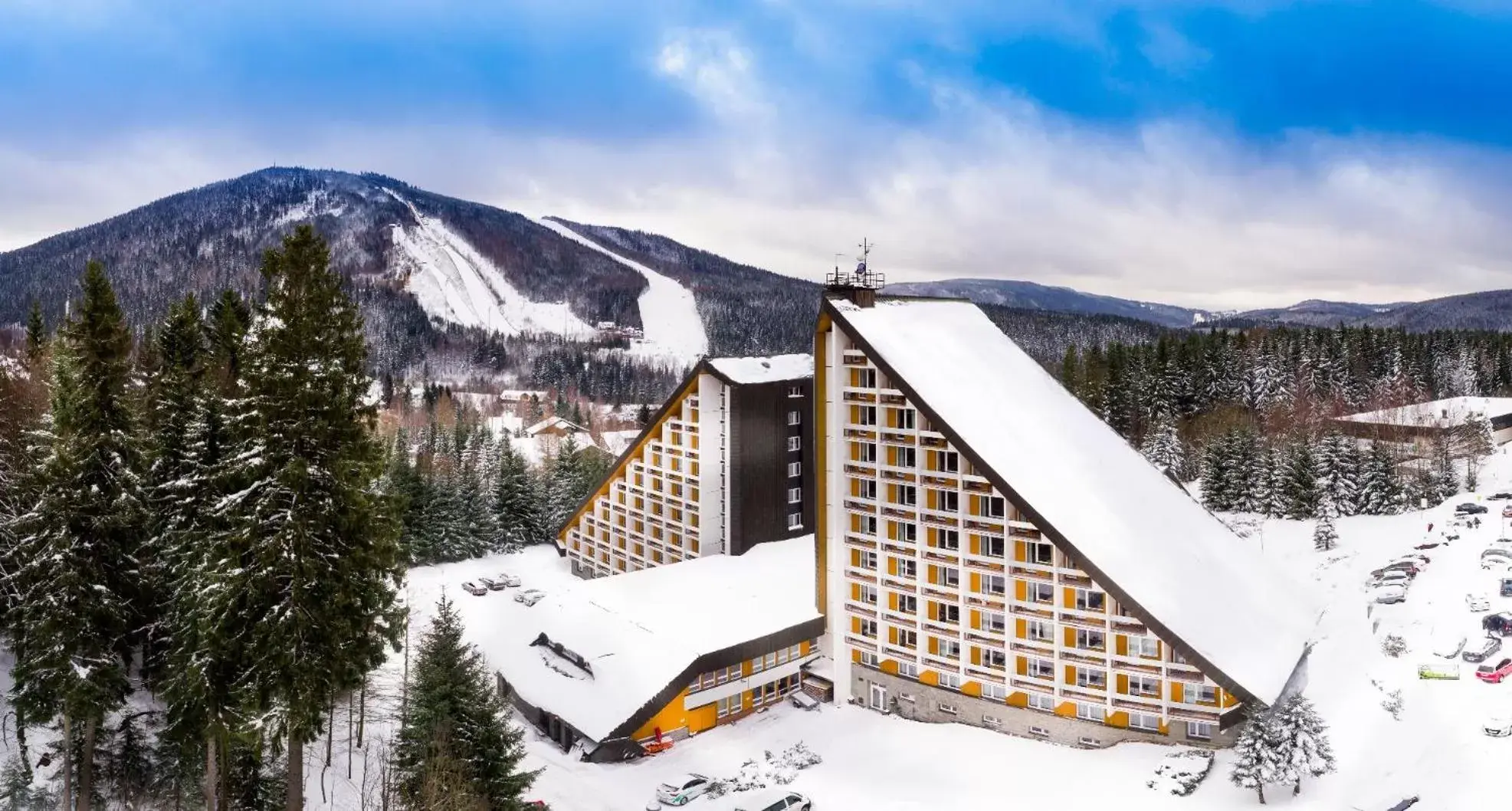 Property building, Winter in OREA Resort Sklář Harrachov