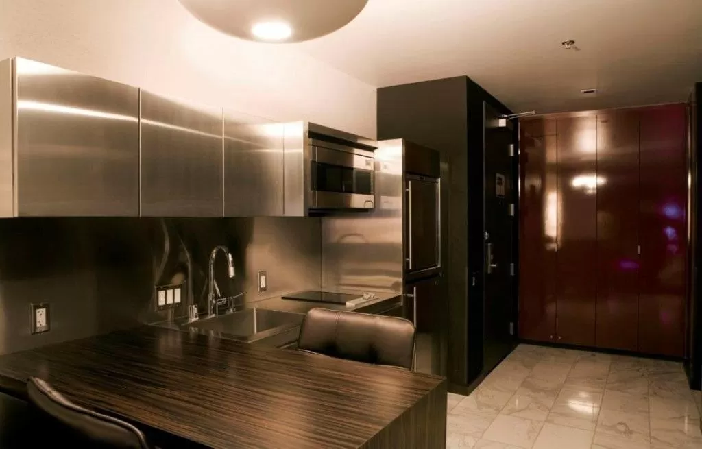 Photo of the whole room in Palms Place Studio with Balcony & Strip View