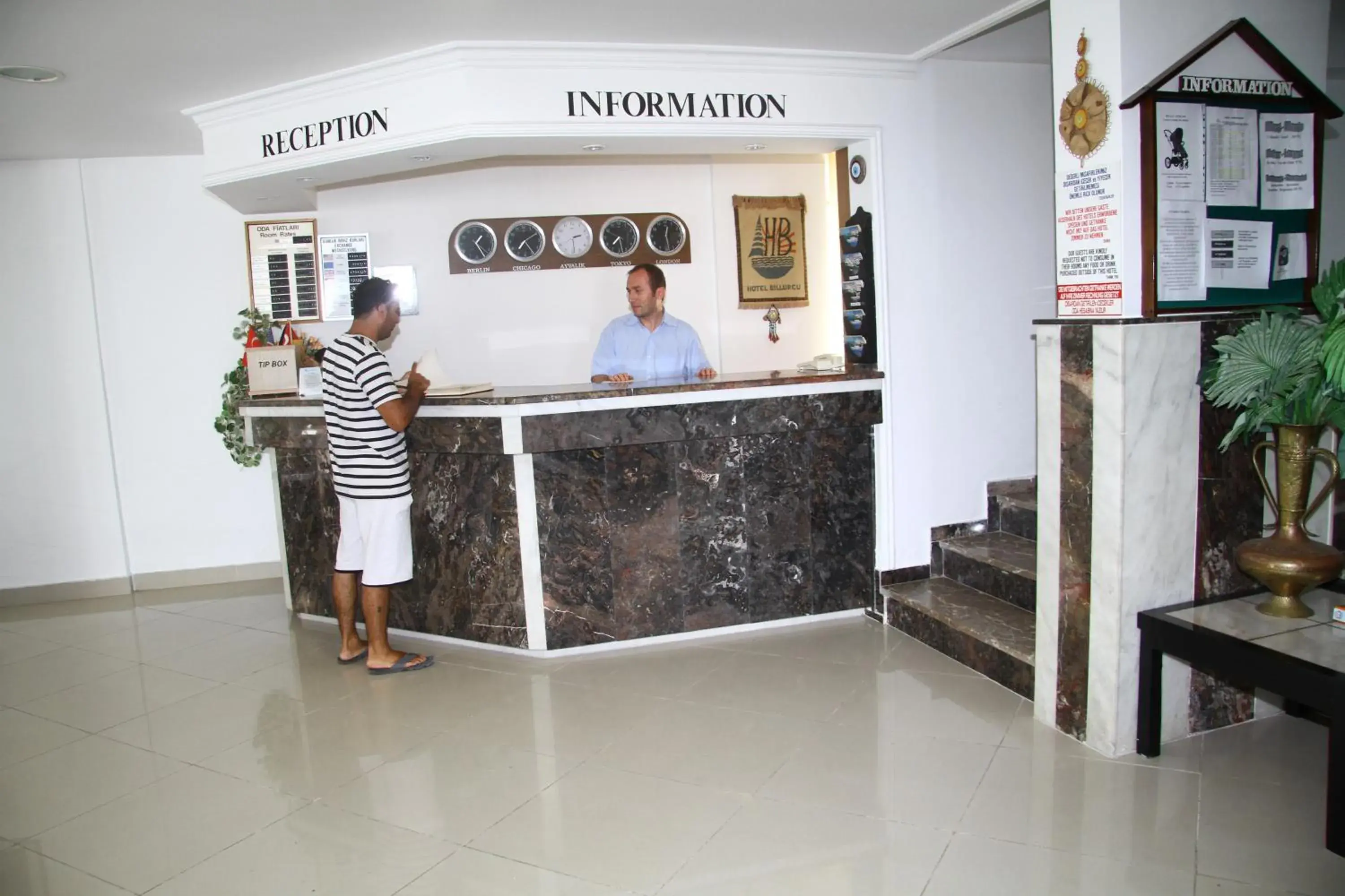 Lobby or reception in Hotel Billurcu