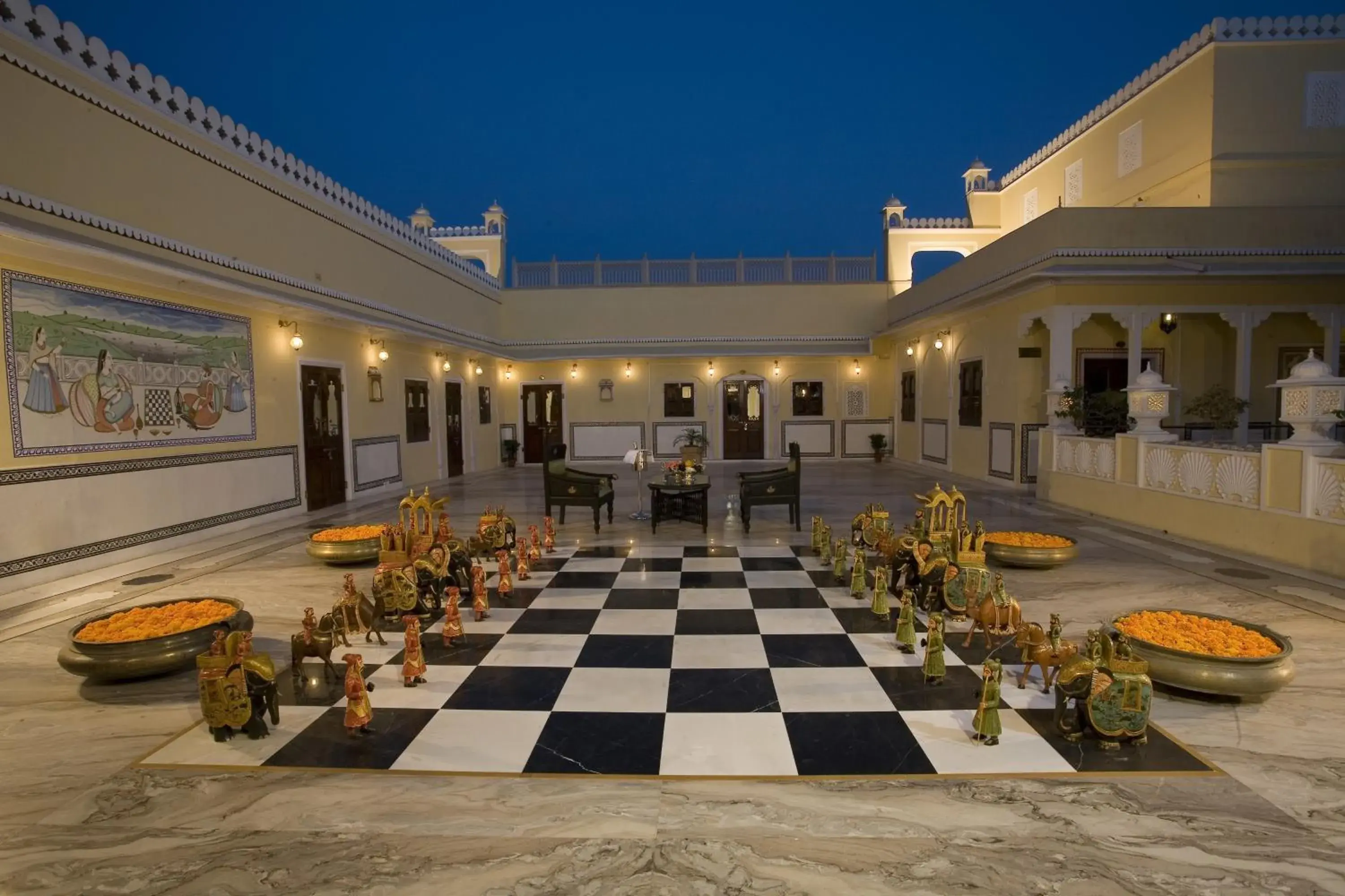 Patio, Banquet Facilities in The Raj Palace (Small Luxury Hotels of the World)