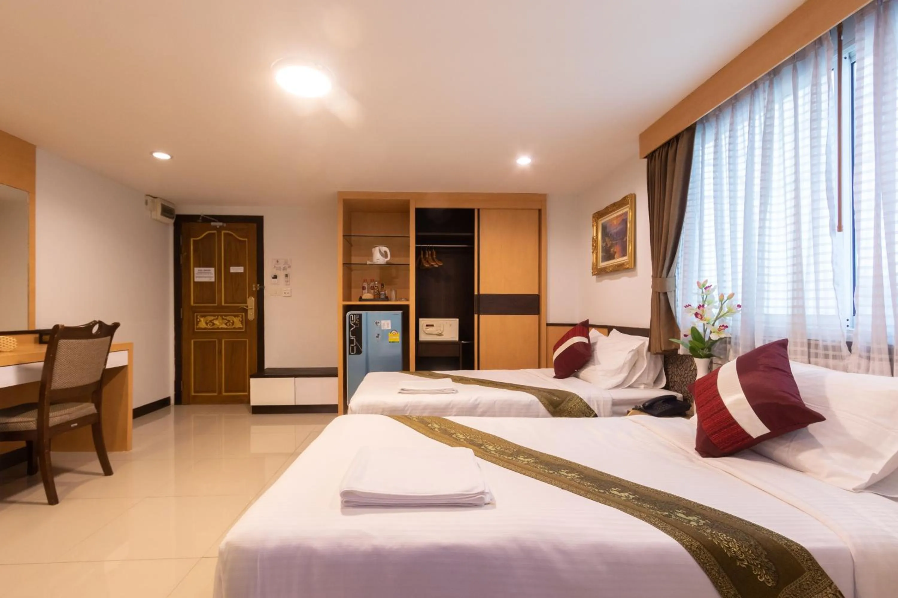 Bed in Gusto Pratunam Hotel