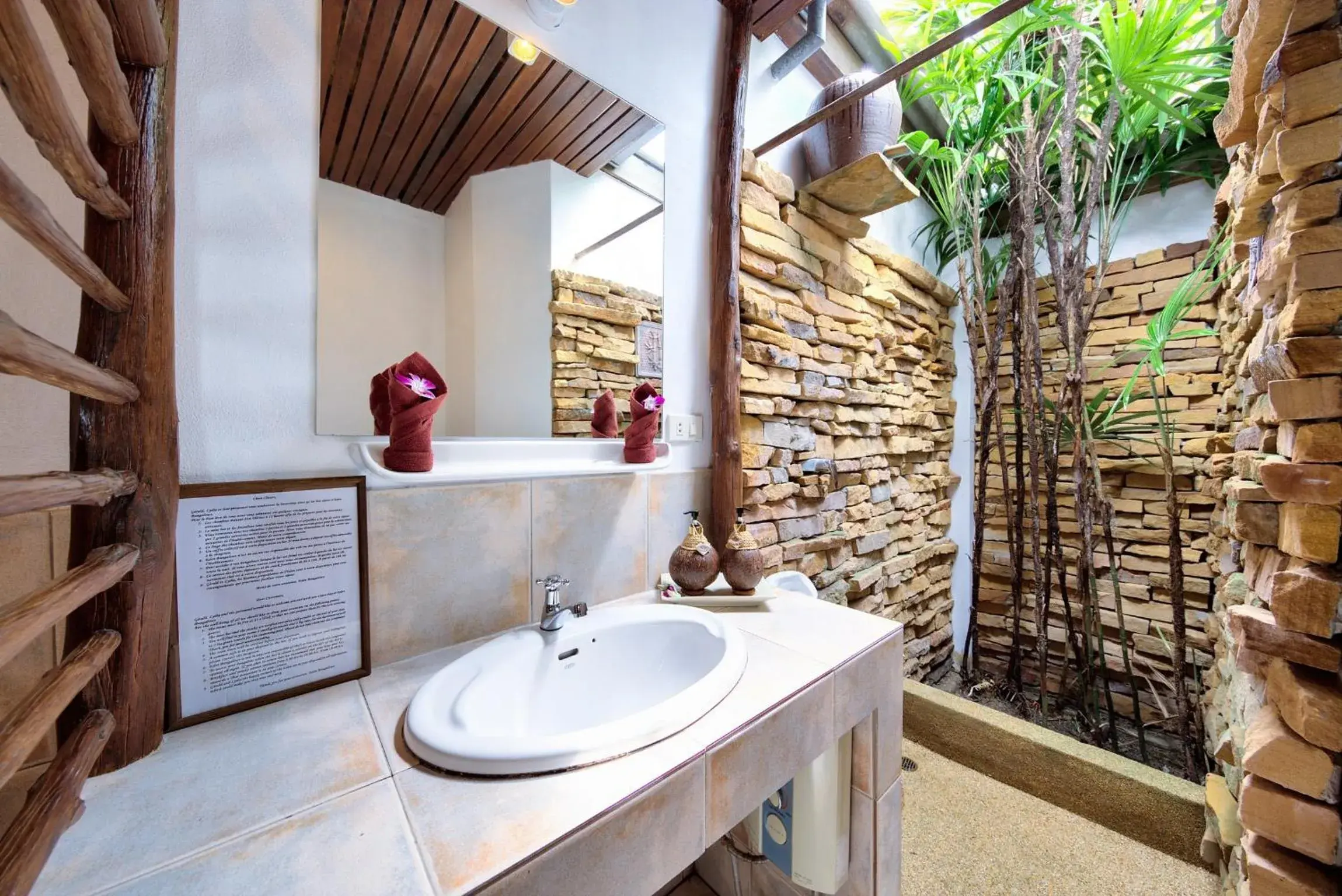 Bathroom in Eden Bungalows Fisherman's village