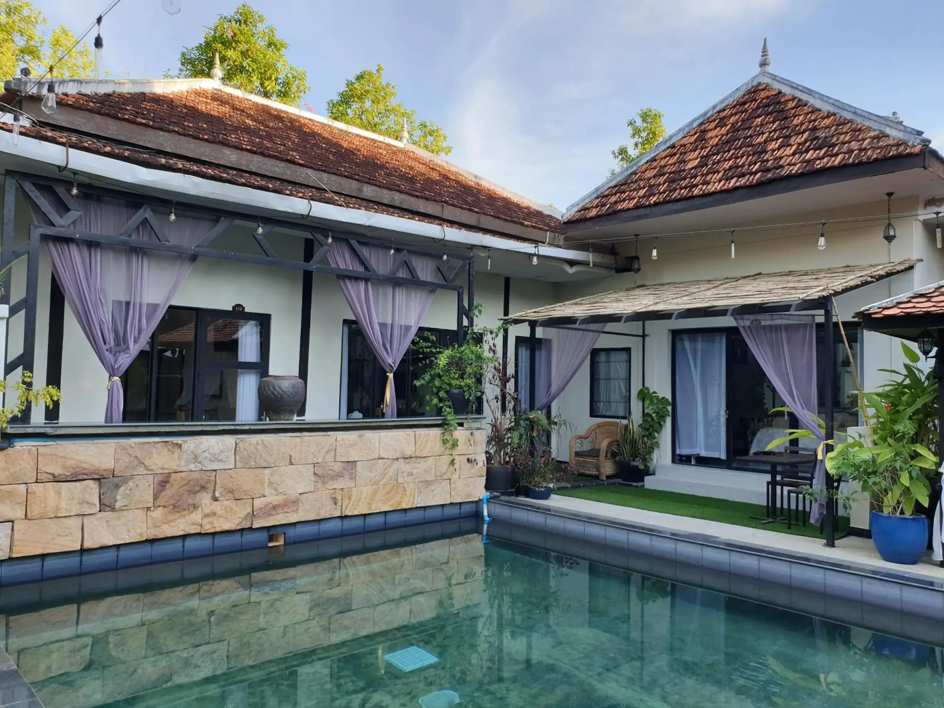 Pool view, Swimming Pool in The Sanctuary Villa Battambang