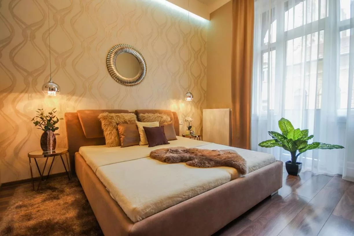 Bedroom, Bed in Bengt Apartment Dohány Str.