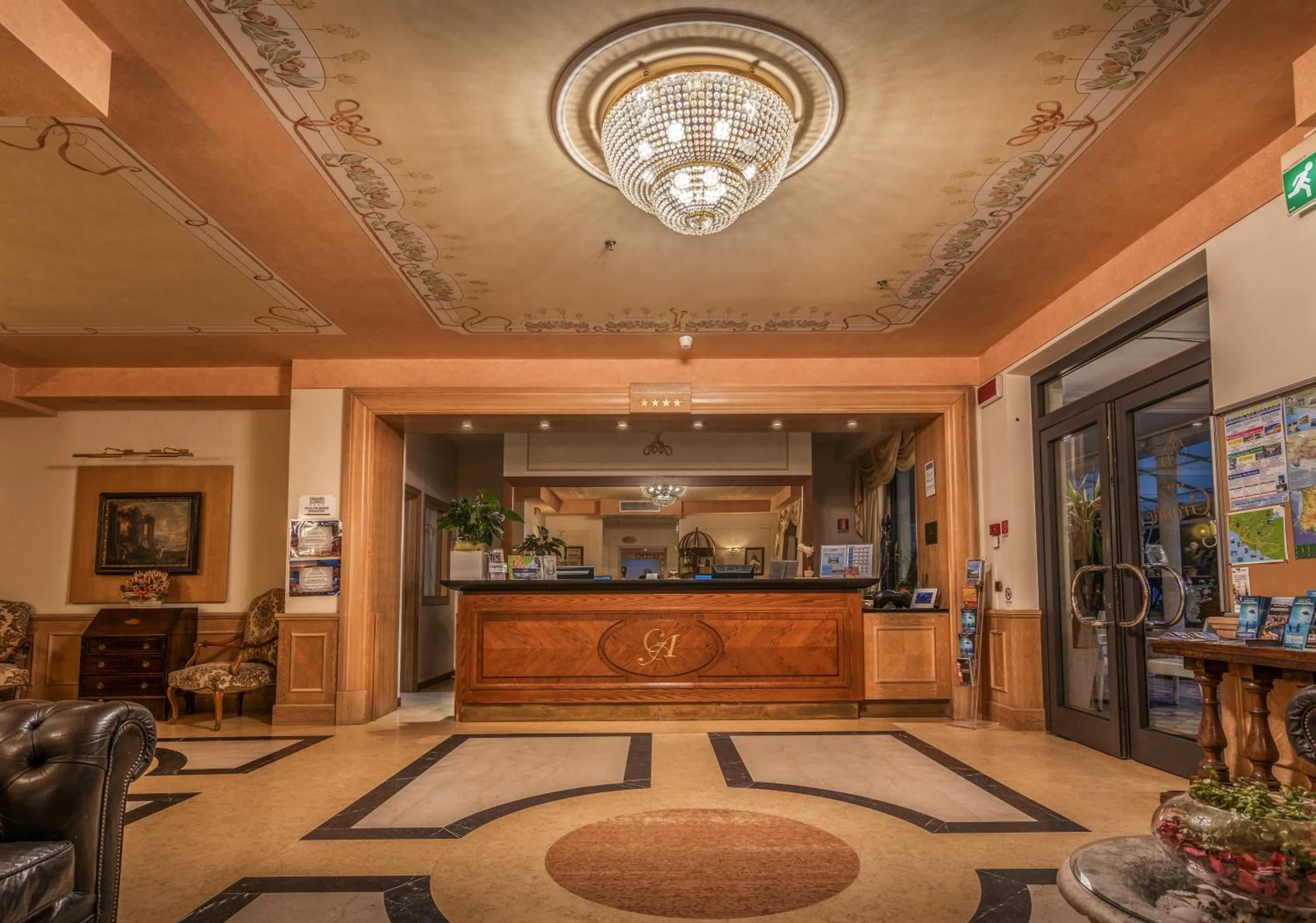 Lobby or reception in Grande Albergo