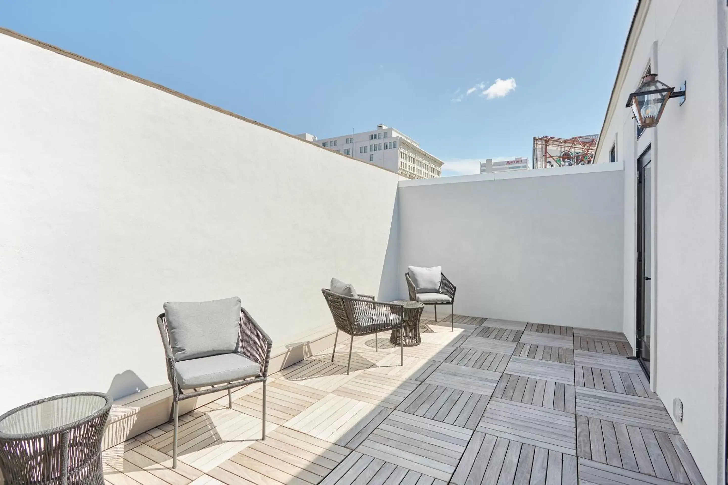 Living room, Balcony/Terrace in Sonder at The Promenade