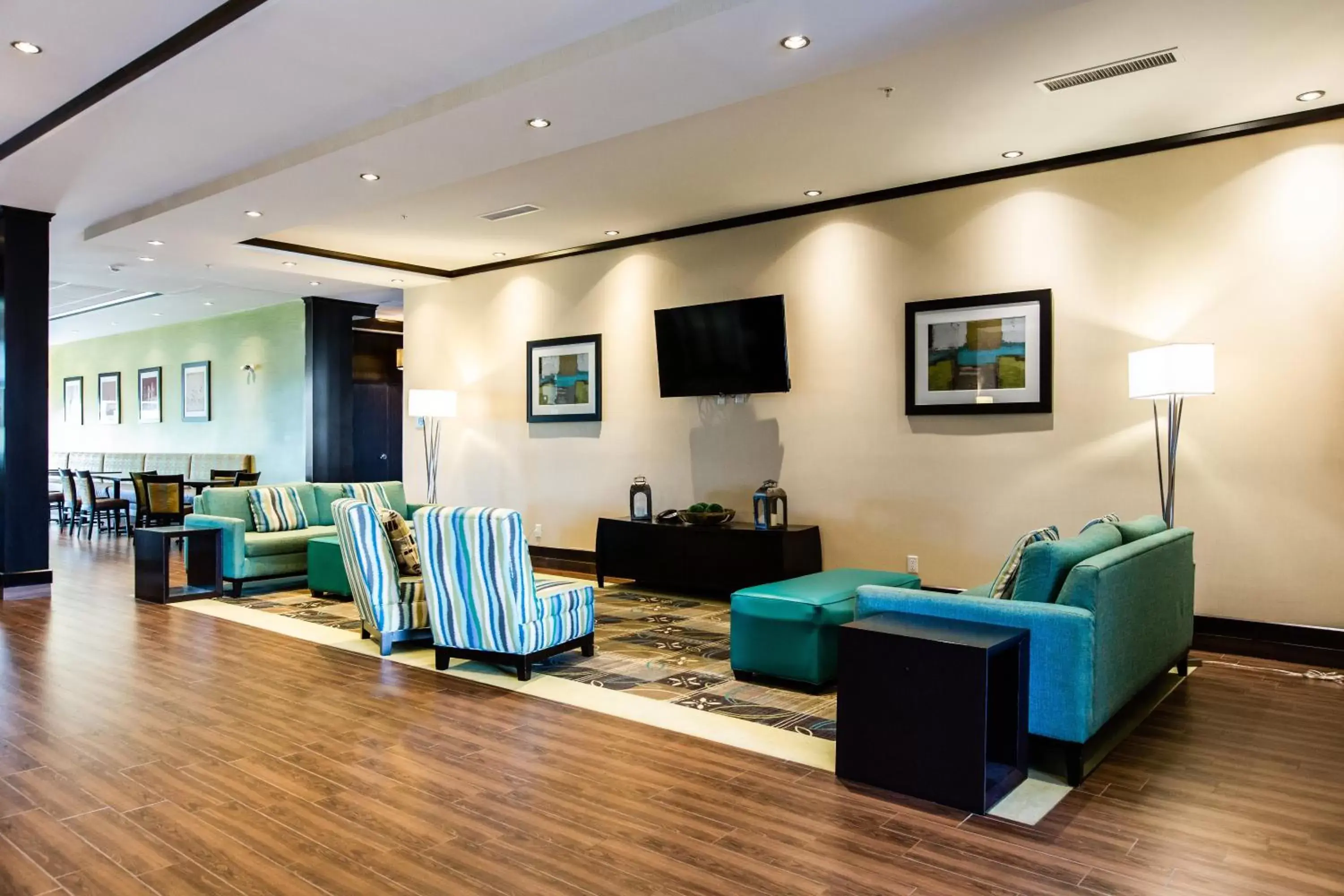 Property building, Seating Area in Holiday Inn Express & Suites Spruce Grove - Stony Plain, an IHG Hotel